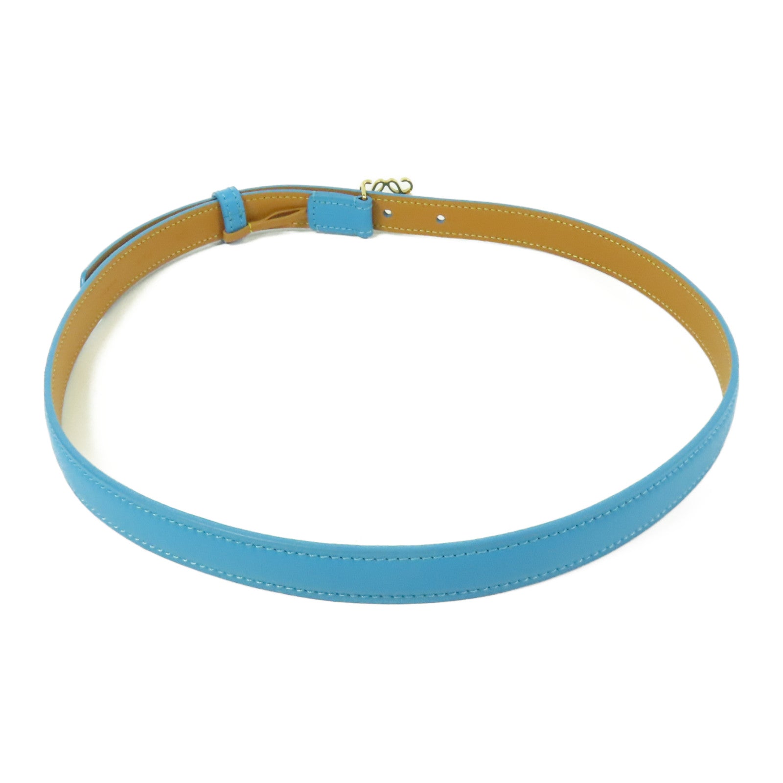LOEWE 牛皮皮革Belt金扣皮帶