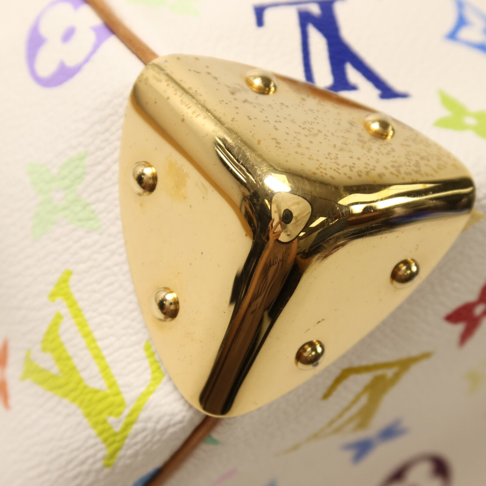 LOUIS VUITTON Monogram Multicolore Speedy 30金扣手挽袋