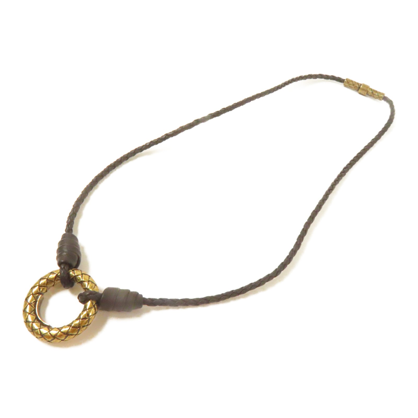 BOTTEGA VENETA 金屬/皮革Necklace項鍊