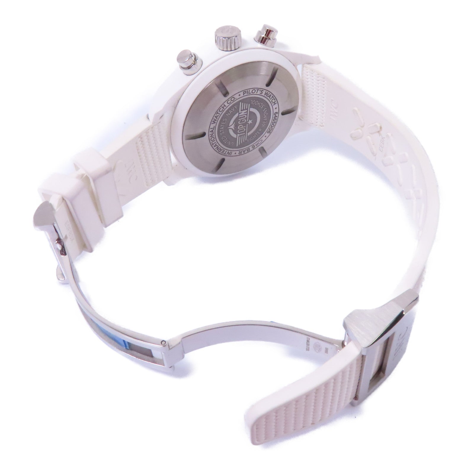 IWC Pilot Chronograph Top Gun陶瓷/橡膠手錶自動機芯黑色