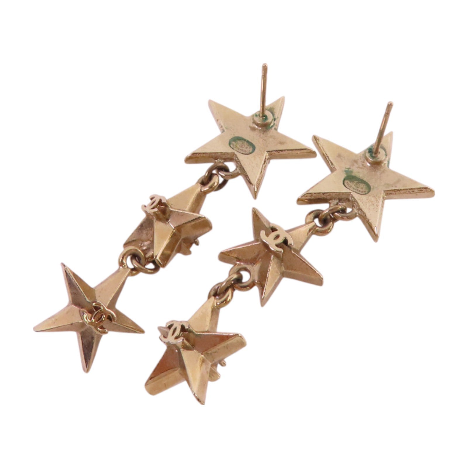 CHANEL 【激減優惠】金屬Star Earrings耳環