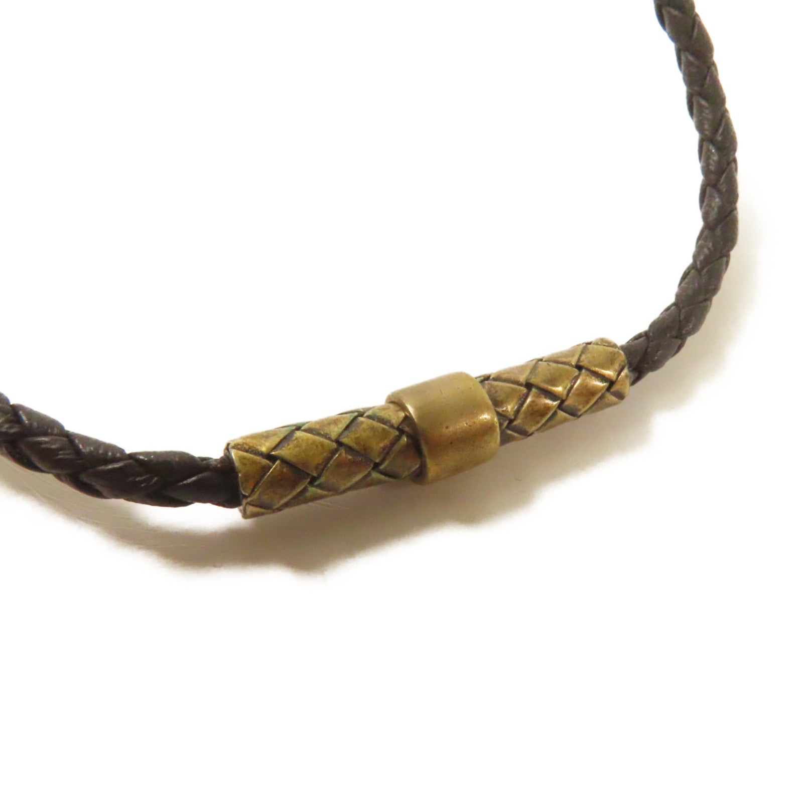 BOTTEGA VENETA 金屬/皮革Necklace項鍊