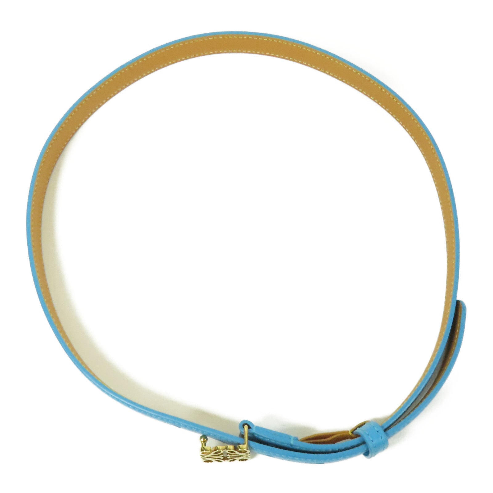 LOEWE 牛皮皮革Belt金扣皮帶