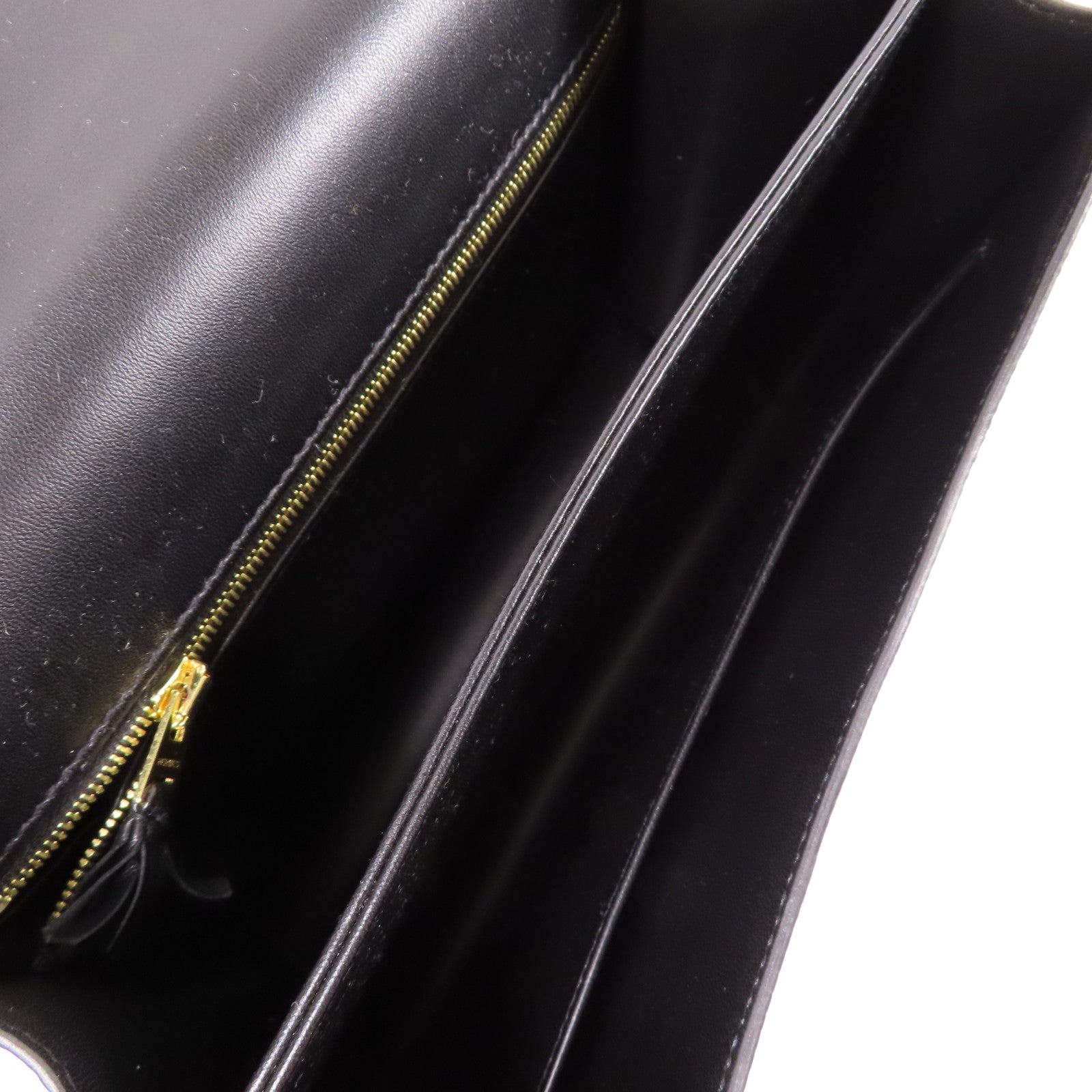 HERMES 蜥蝪皮革Constance 24金扣肩背袋Noir黑色
