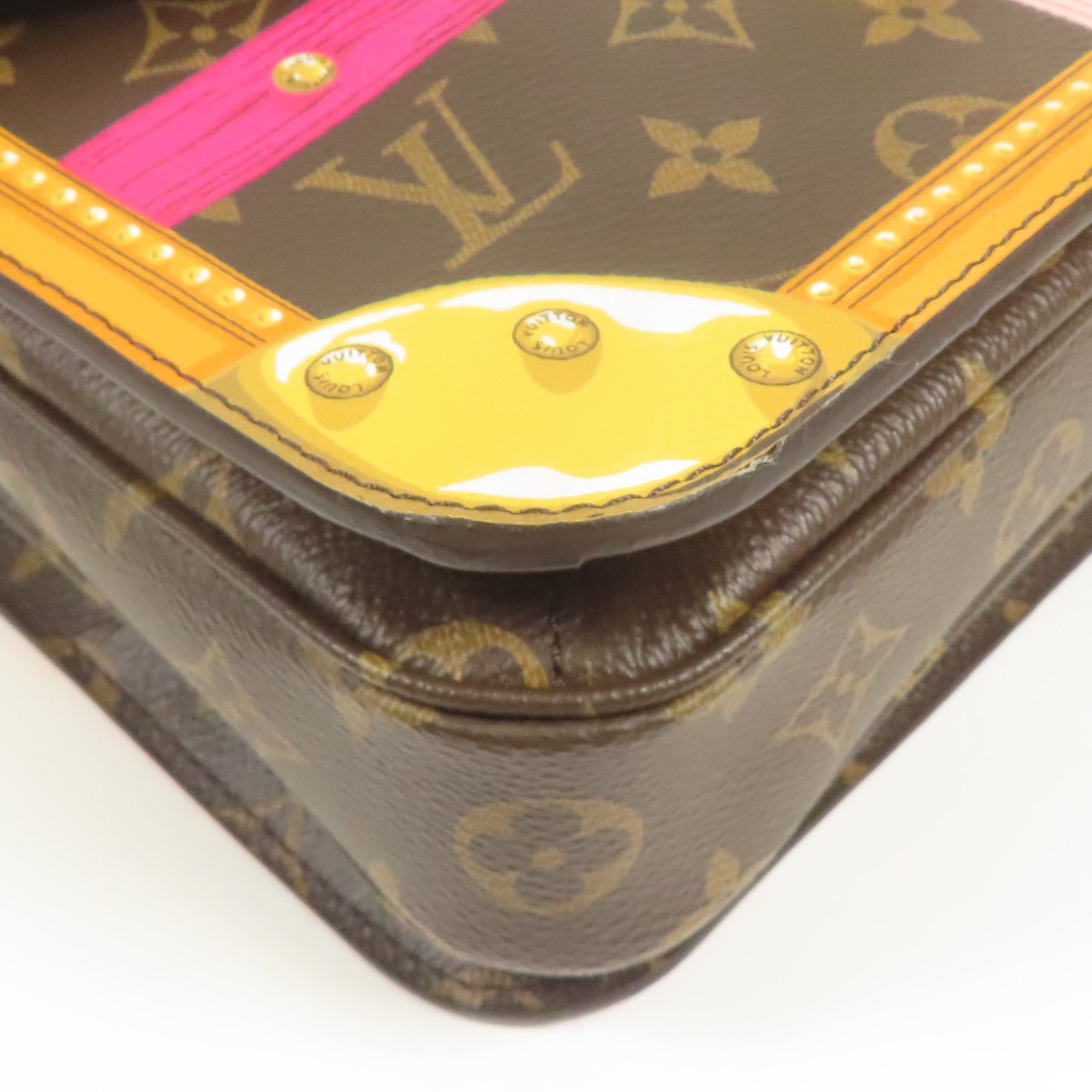 LOUIS VUITTON Monogram Pochette Metis金扣手挽肩背兩用袋