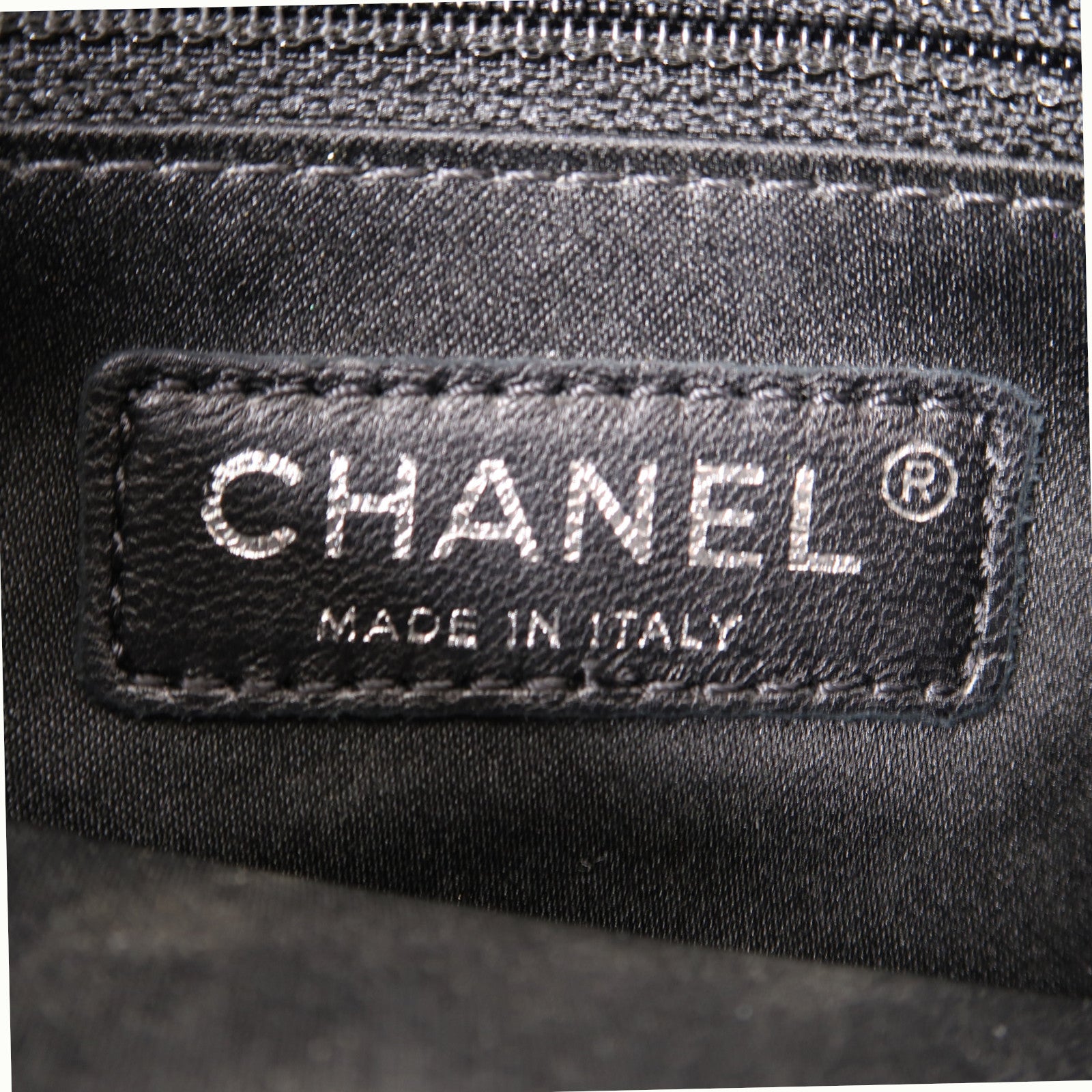 CHANEL 【激減優惠】菱格羊皮皮革Chain Shoulder銀扣鏈帶肩背袋黑色
