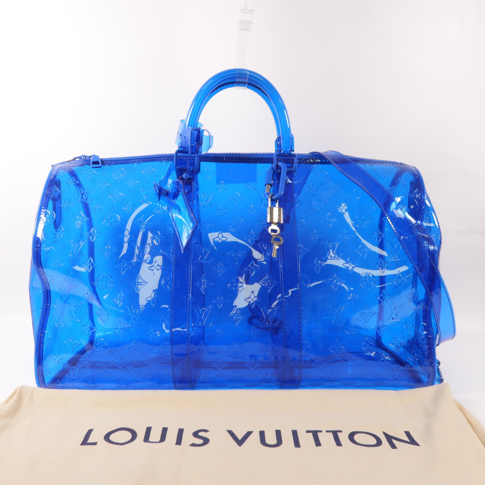 LOUIS VUITTON 【激減優惠】PVC Keepall 50手挽肩背兩用袋