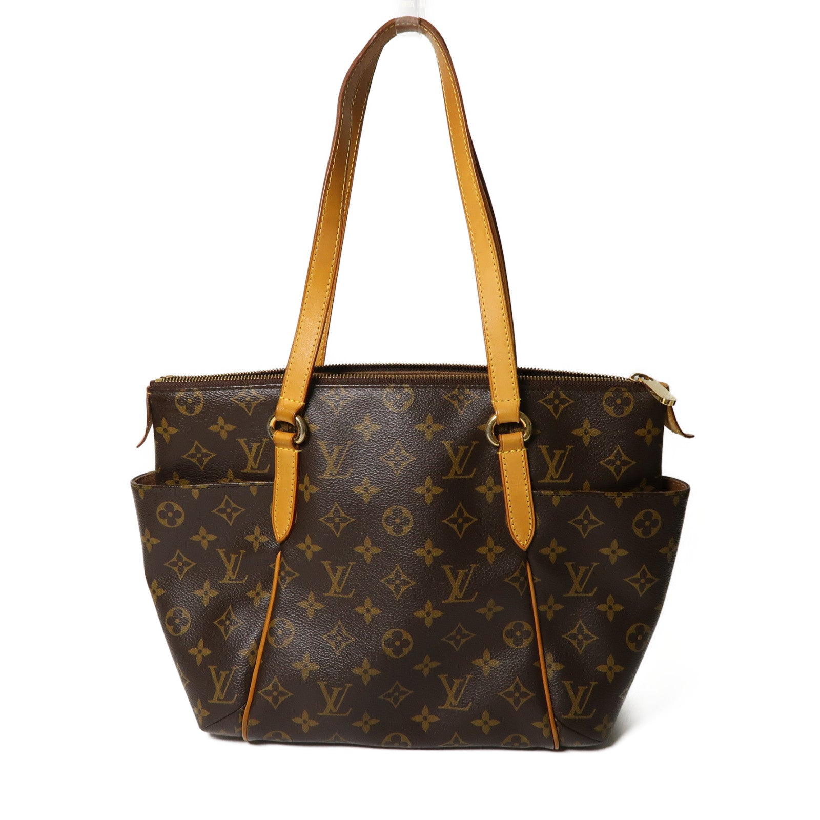 LOUIS VUITTON Monogram Totally MM金扣肩背袋啡色
