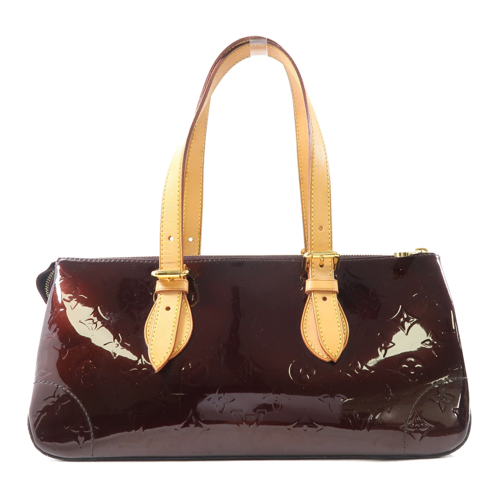 LOUIS VUITTON 【激減優惠】Vernis Rosewood Avenue金扣肩背袋酒紅色