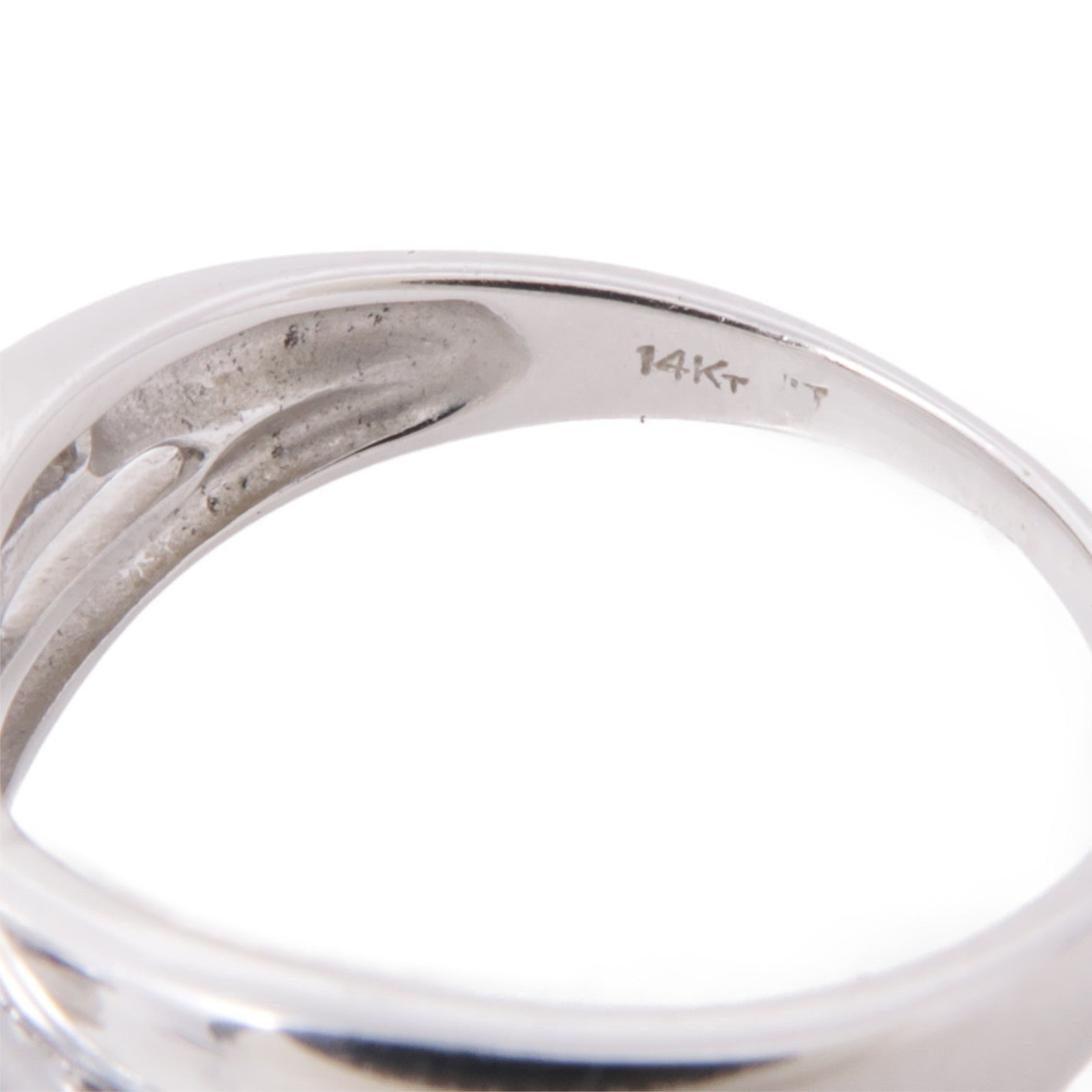 JEWELRY 14K白金Diamond Ring戒指US#6