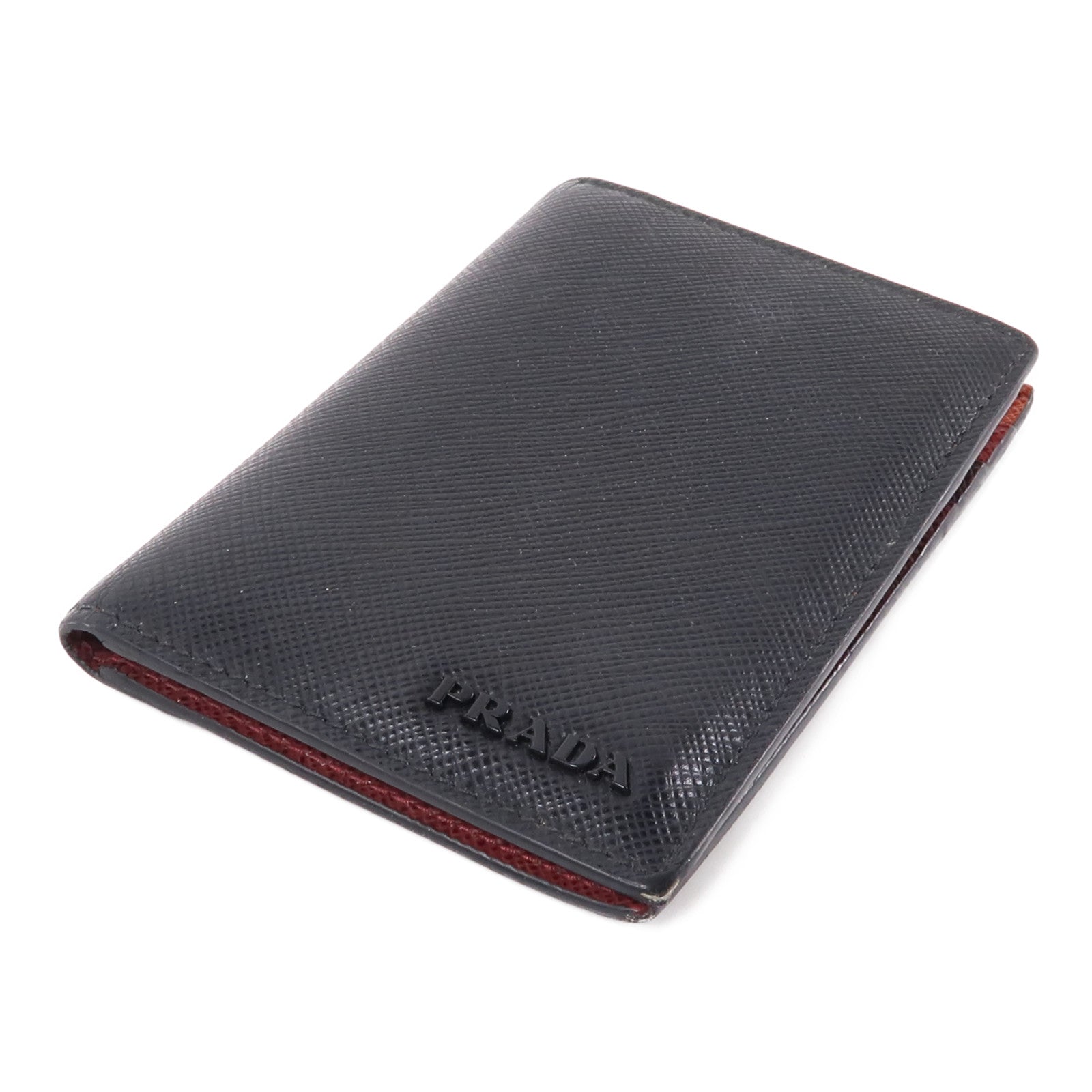 PRADA Saffiano皮革Card Case卡片套黑色