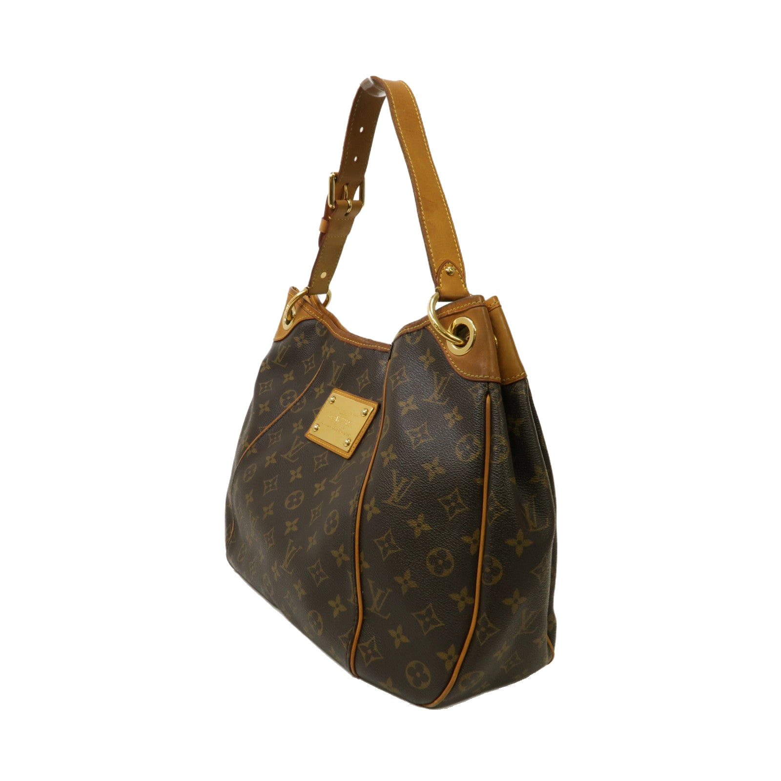 LOUIS VUITTON Monogram Galliera PM金扣肩背袋啡色