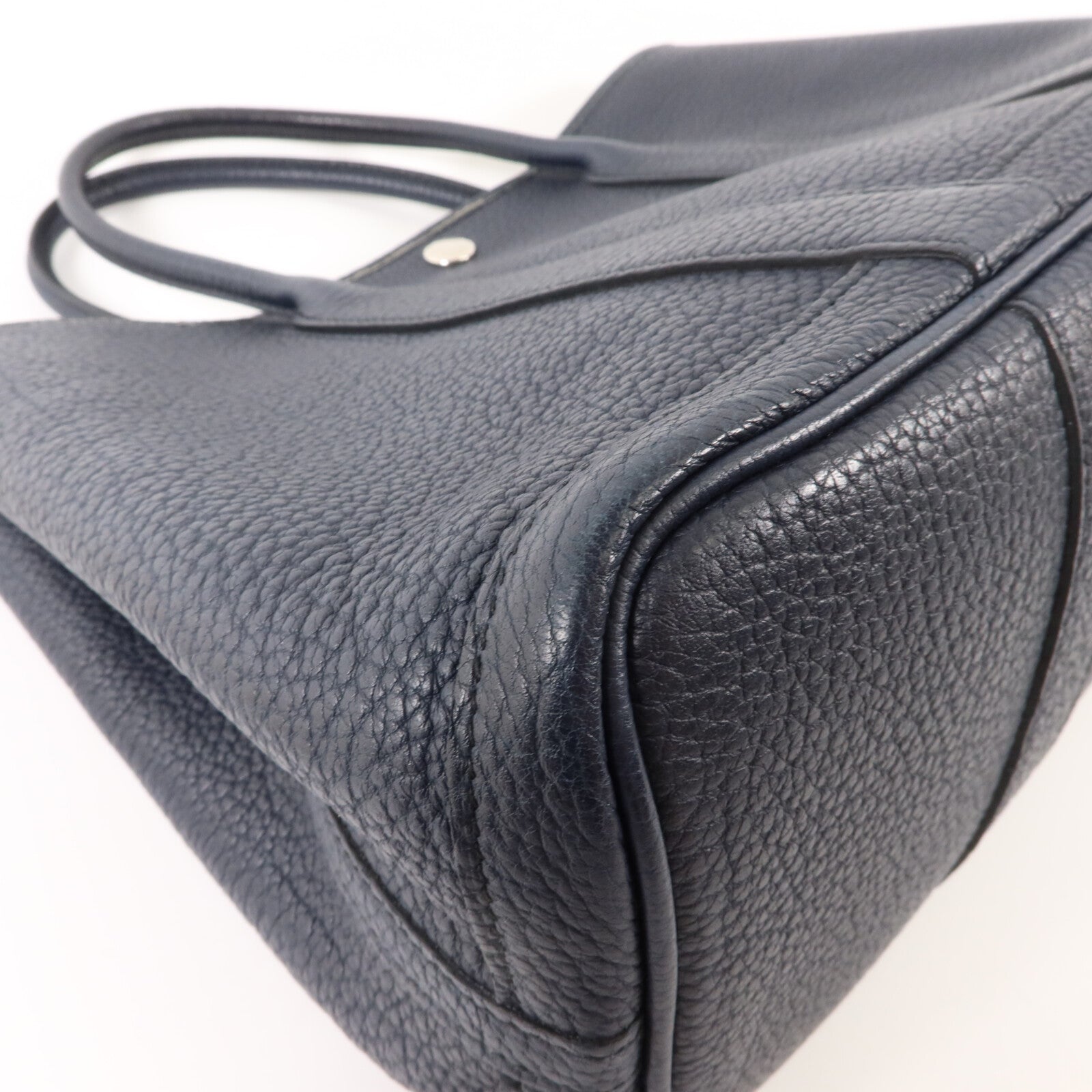 HERMES Negonda皮革Garden Party TPM手挽袋Blue Nuit