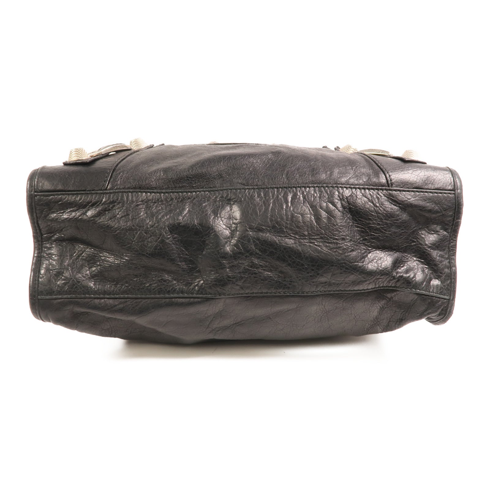 BALENCIAGA 牛皮皮革City Bag銀扣手挽肩背兩用袋