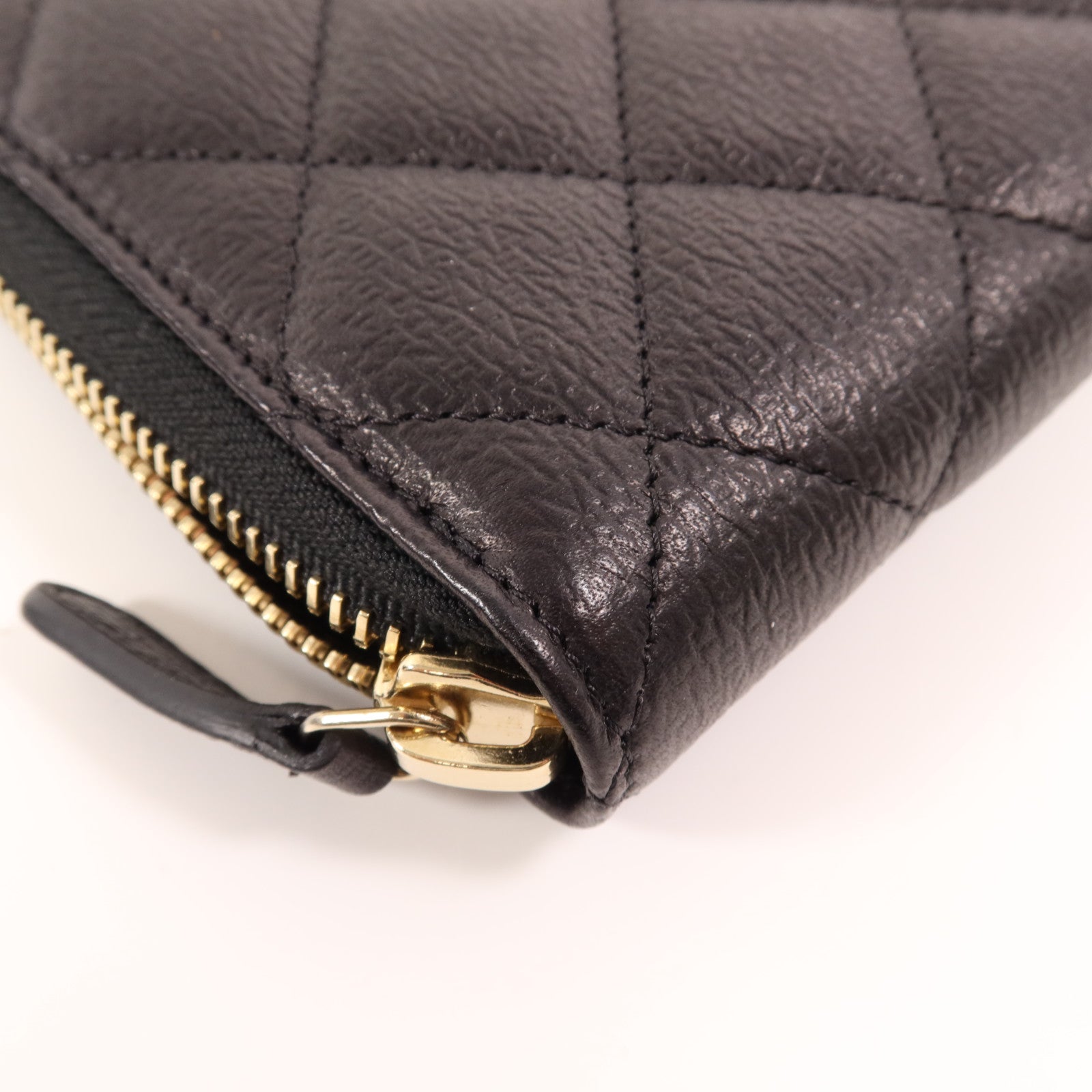 CHANEL 牛皮皮革Long Wallet金扣長錢包