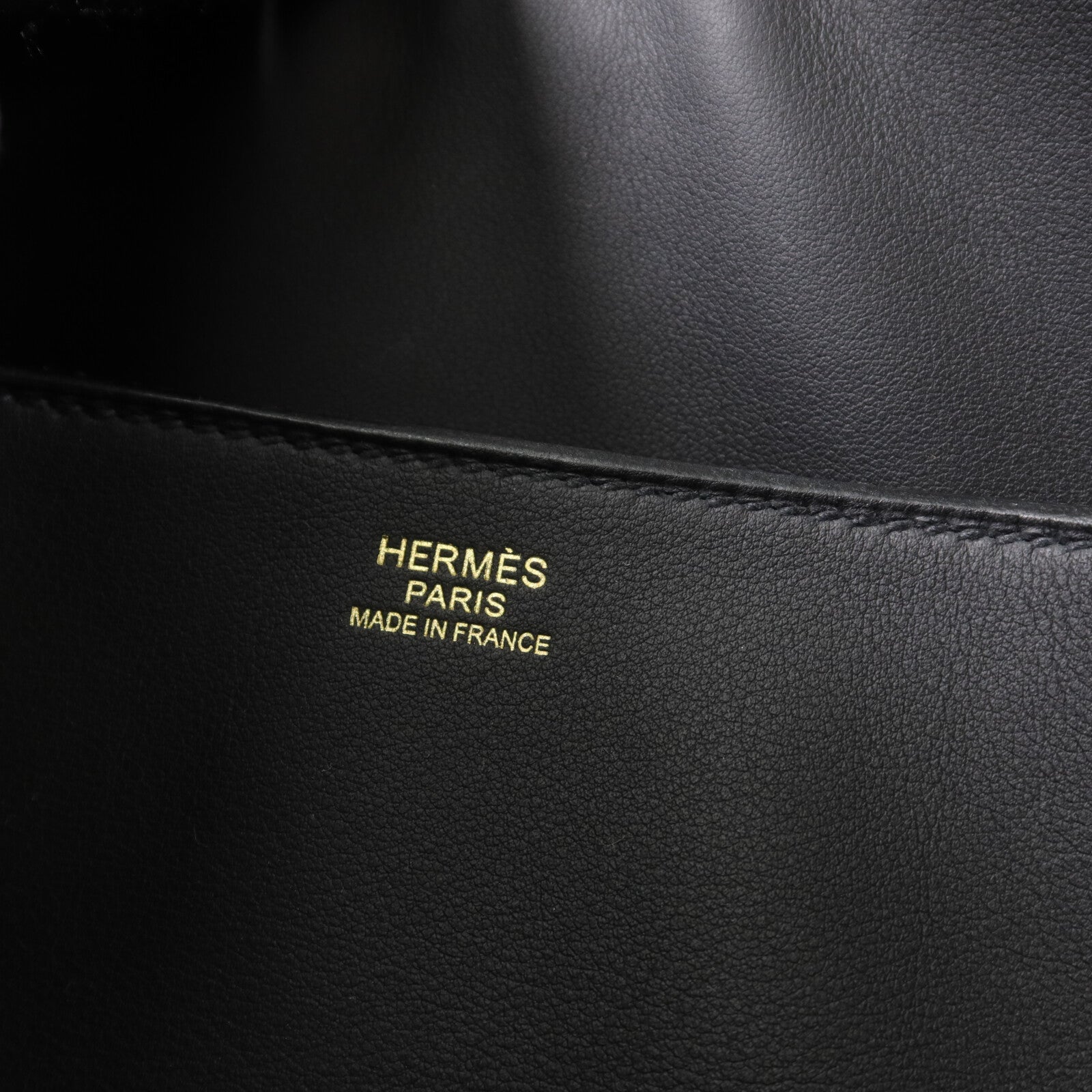 HERMES Togo/Swift皮革Simone手挽袋Noir