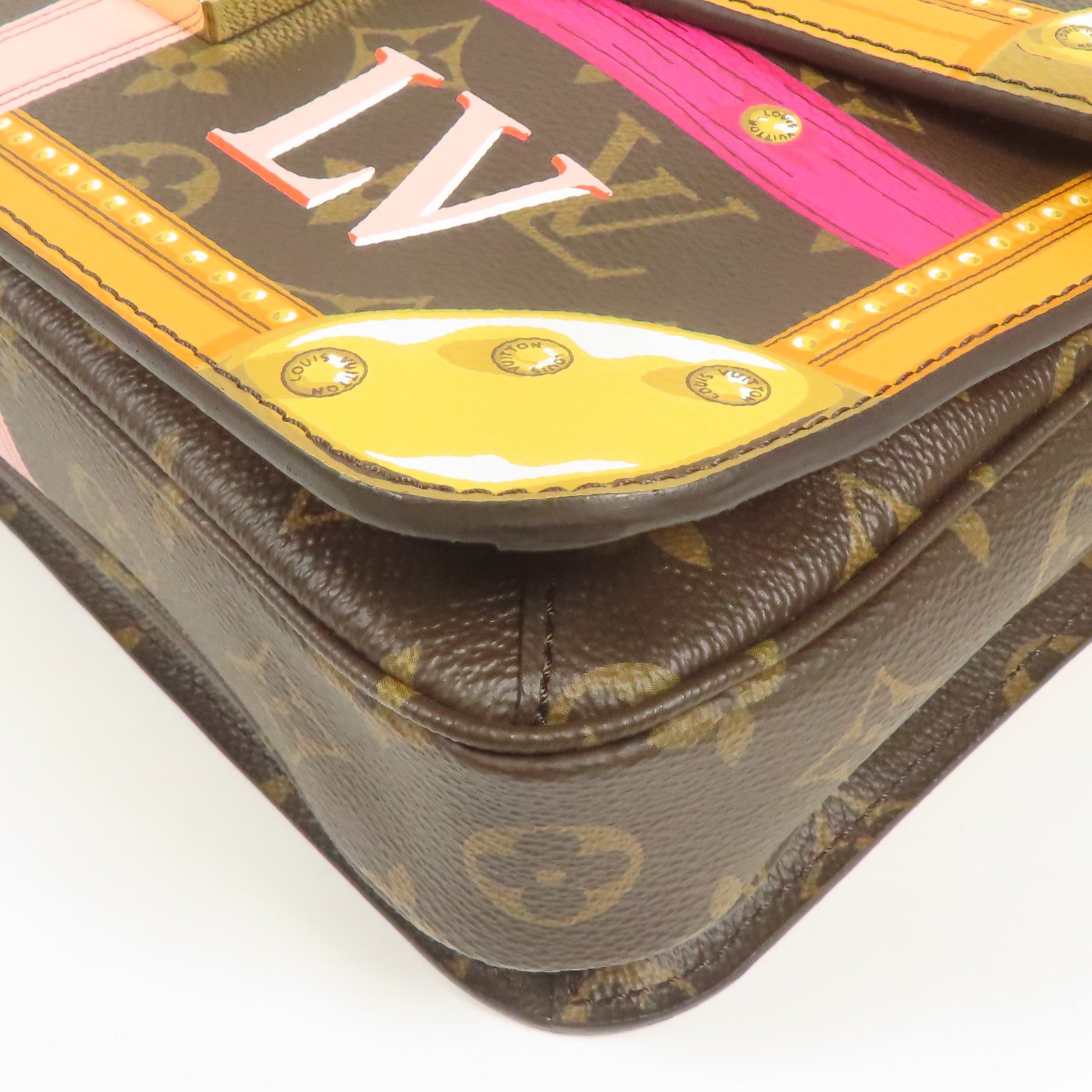 LOUIS VUITTON Monogram Pochette Metis金扣手挽肩背兩用袋