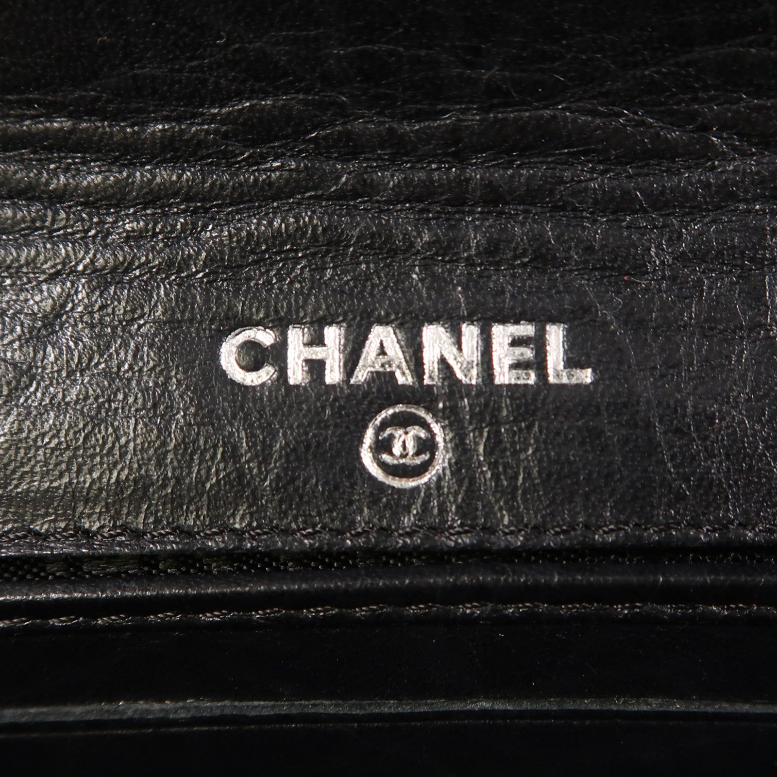 CHANEL CC SHW Wallet Lambskin Leather Black