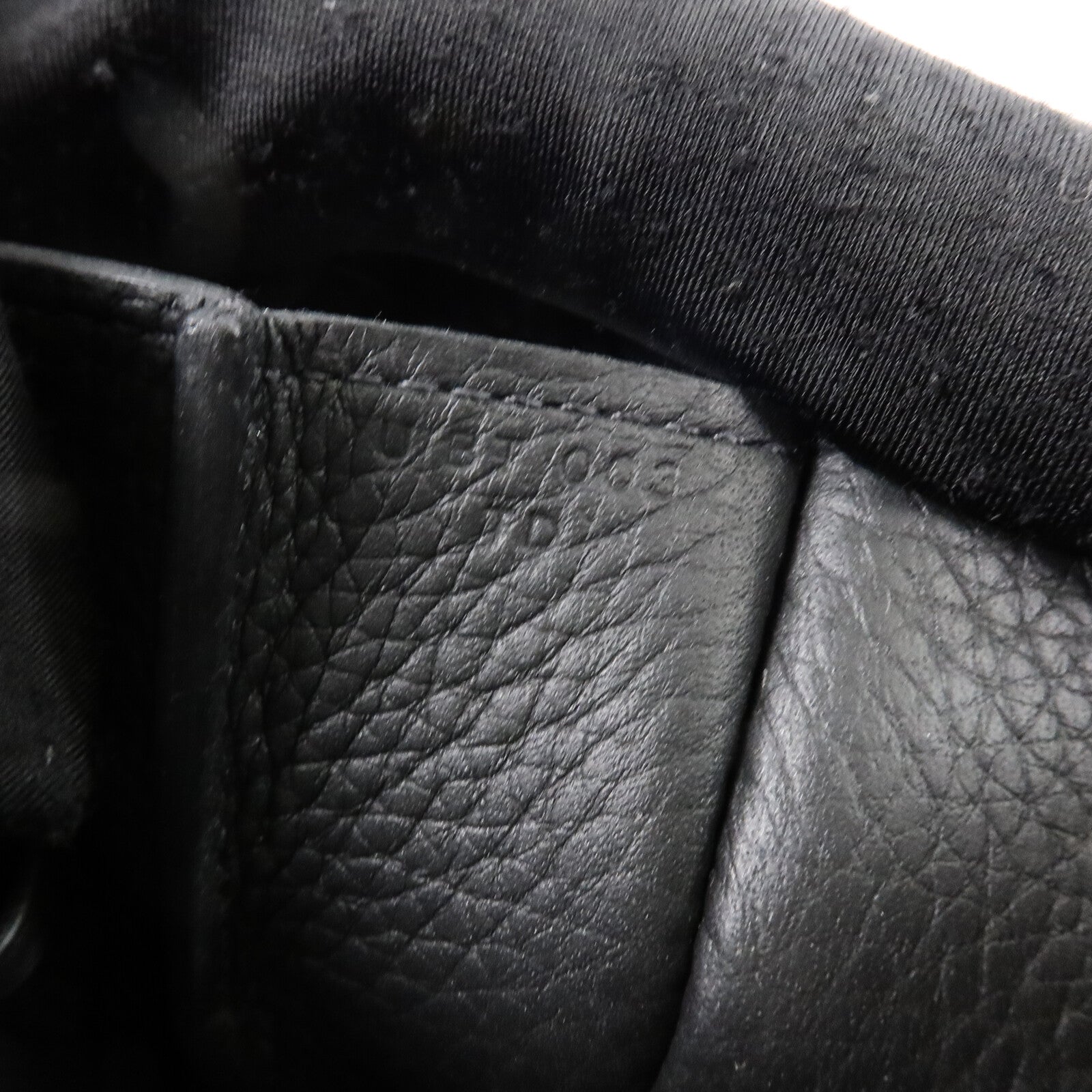 HERMES Clemence皮革Halzan 25手挽肩背兩用袋Noir