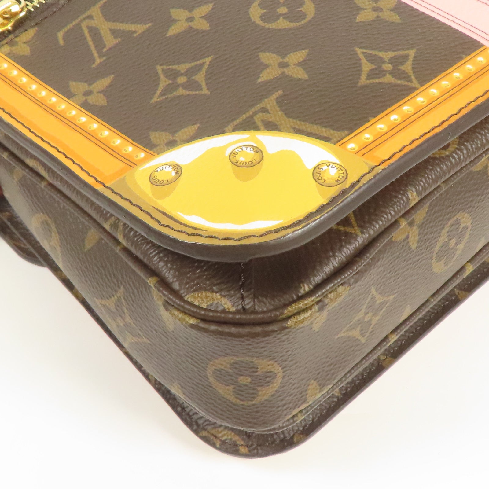 LOUIS VUITTON Monogram Pochette Metis金扣手挽肩背兩用袋