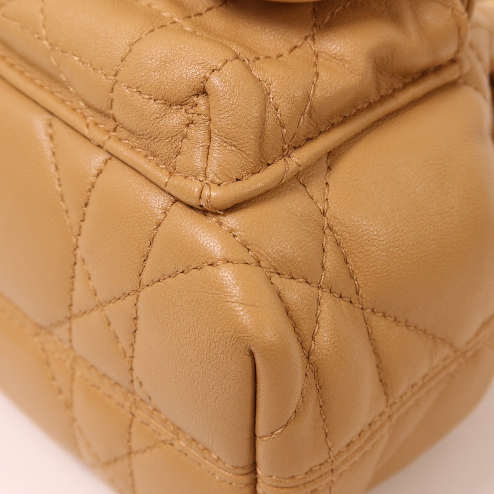 Dior 牛皮皮革Nano Caro Bucket Bag金扣手挽肩背兩用袋