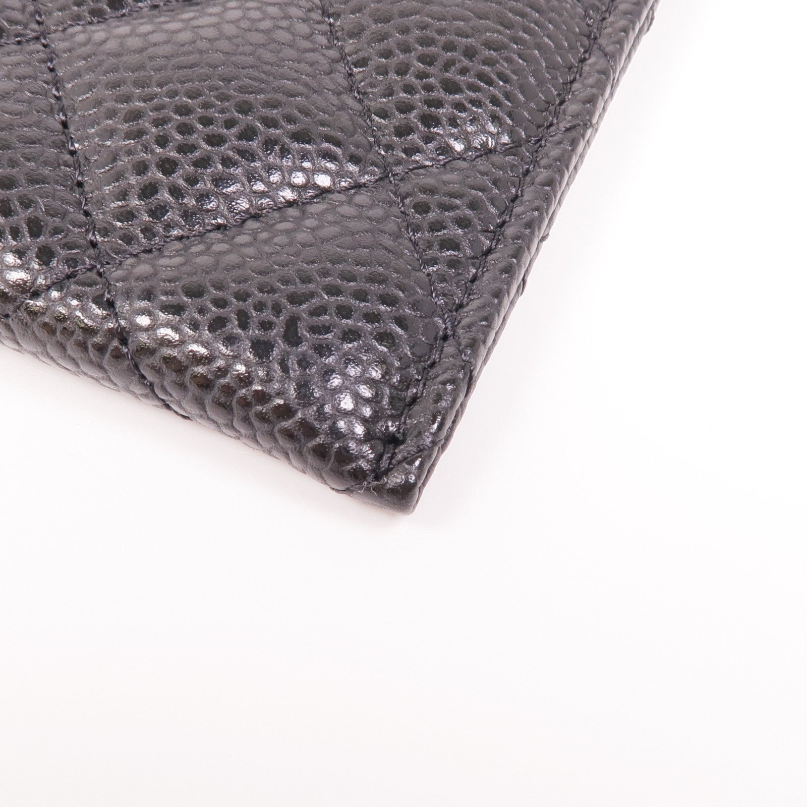 CHANEL 牛皮皮革Long Wallet金扣長錢包