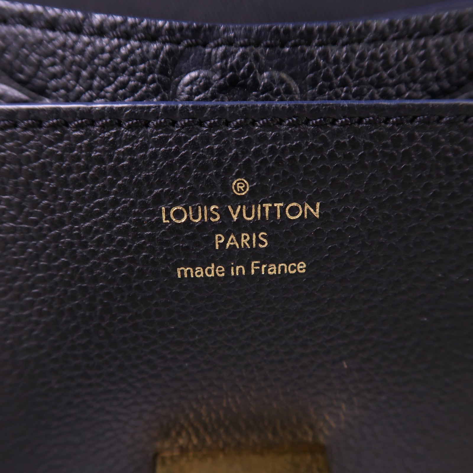 LOUIS VUITTON Monogram Empreinte Blanche BB金扣手挽肩背兩用袋