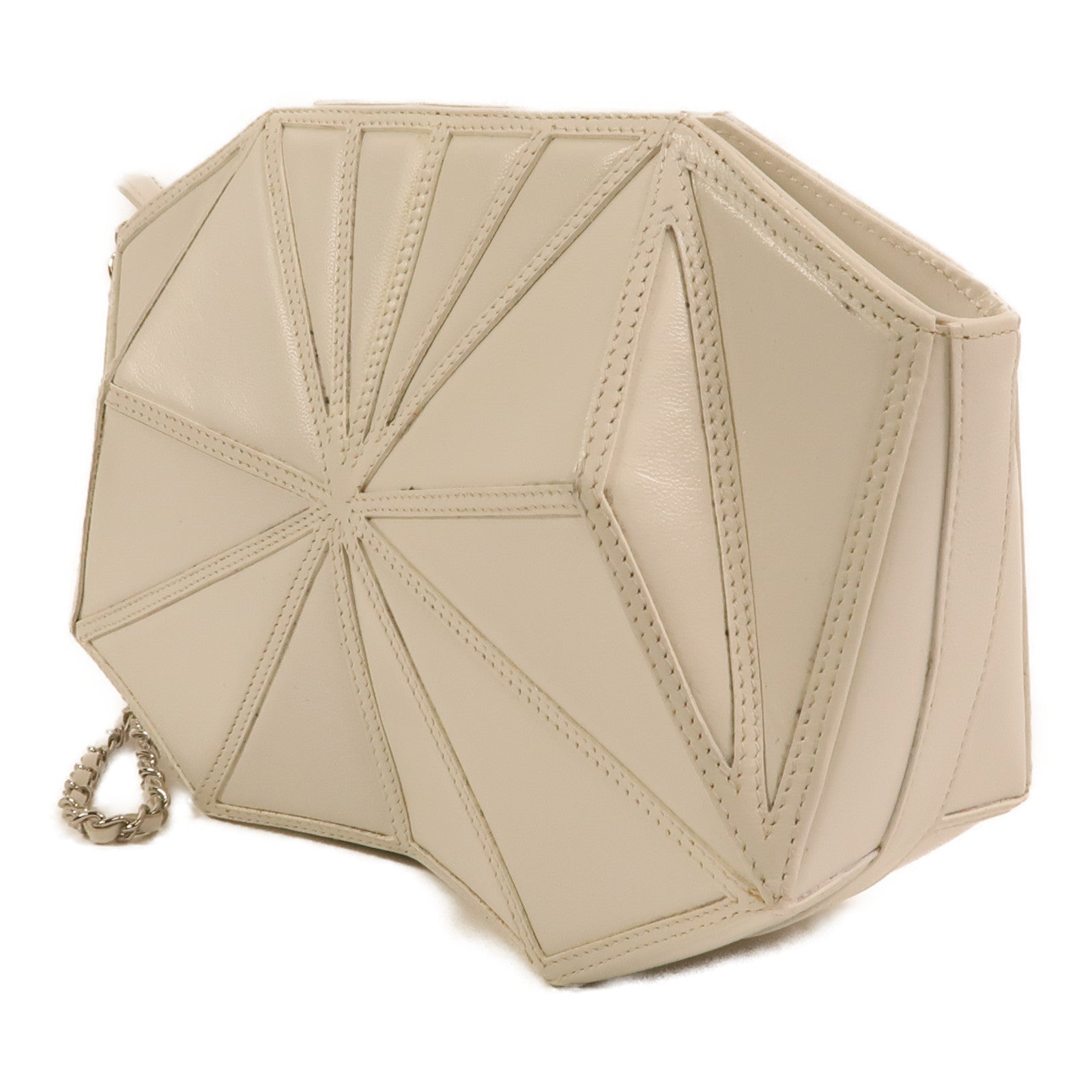 CHANEL 牛皮皮革Clutch Bag銀扣手拿包