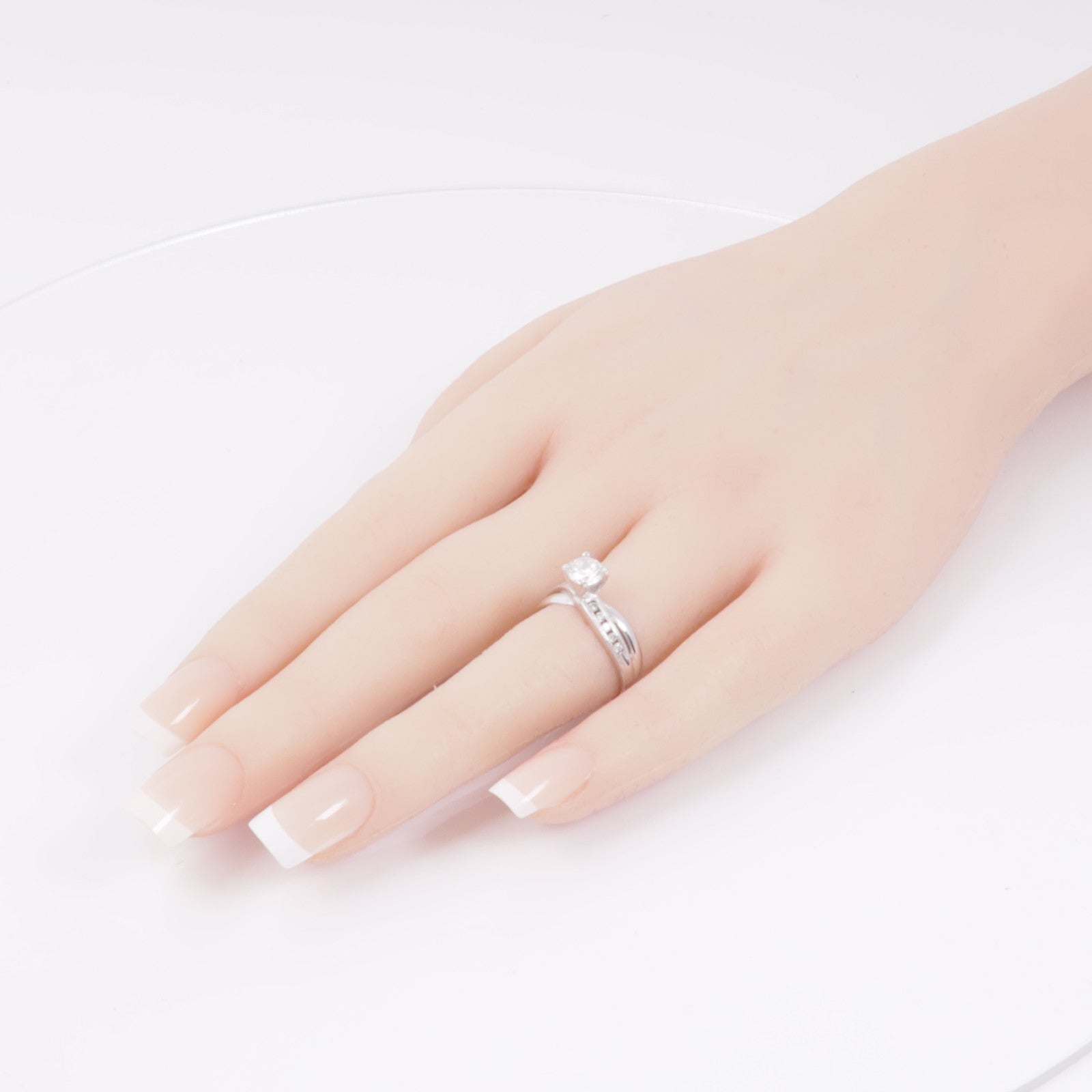 JEWELRY 14K白金Diamond Ring戒指US#6