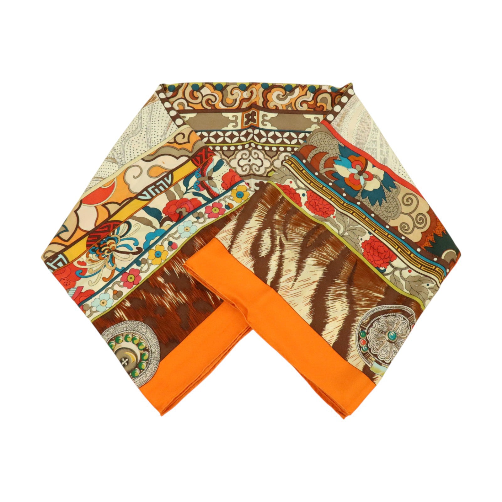 HERMES 絲質Scarf 140x140cm絲巾