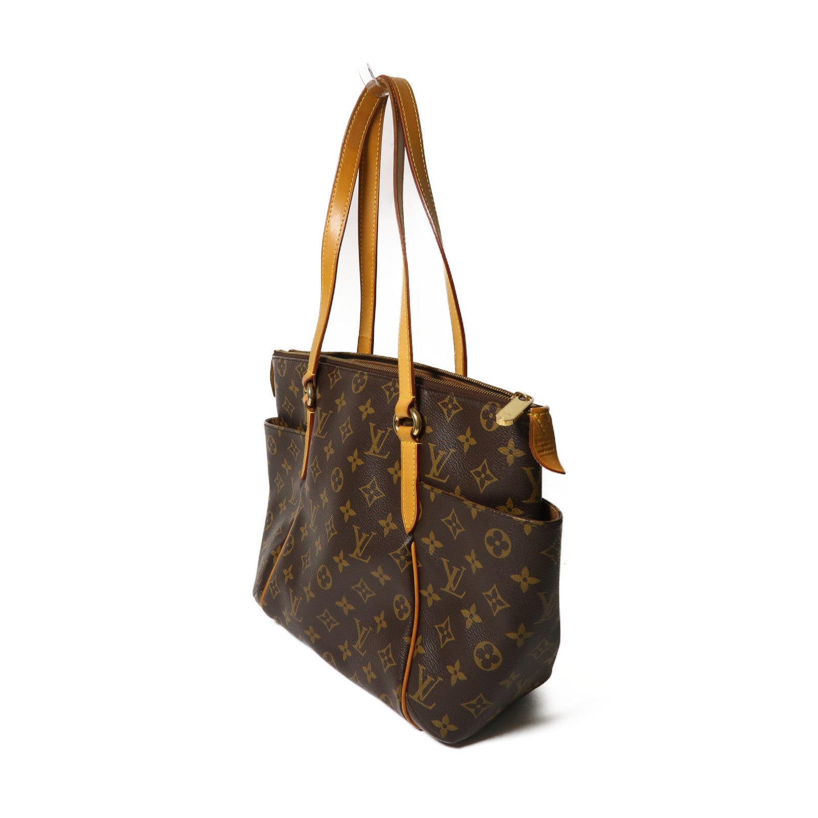 LOUIS VUITTON Monogram Totally MM金扣肩背袋啡色