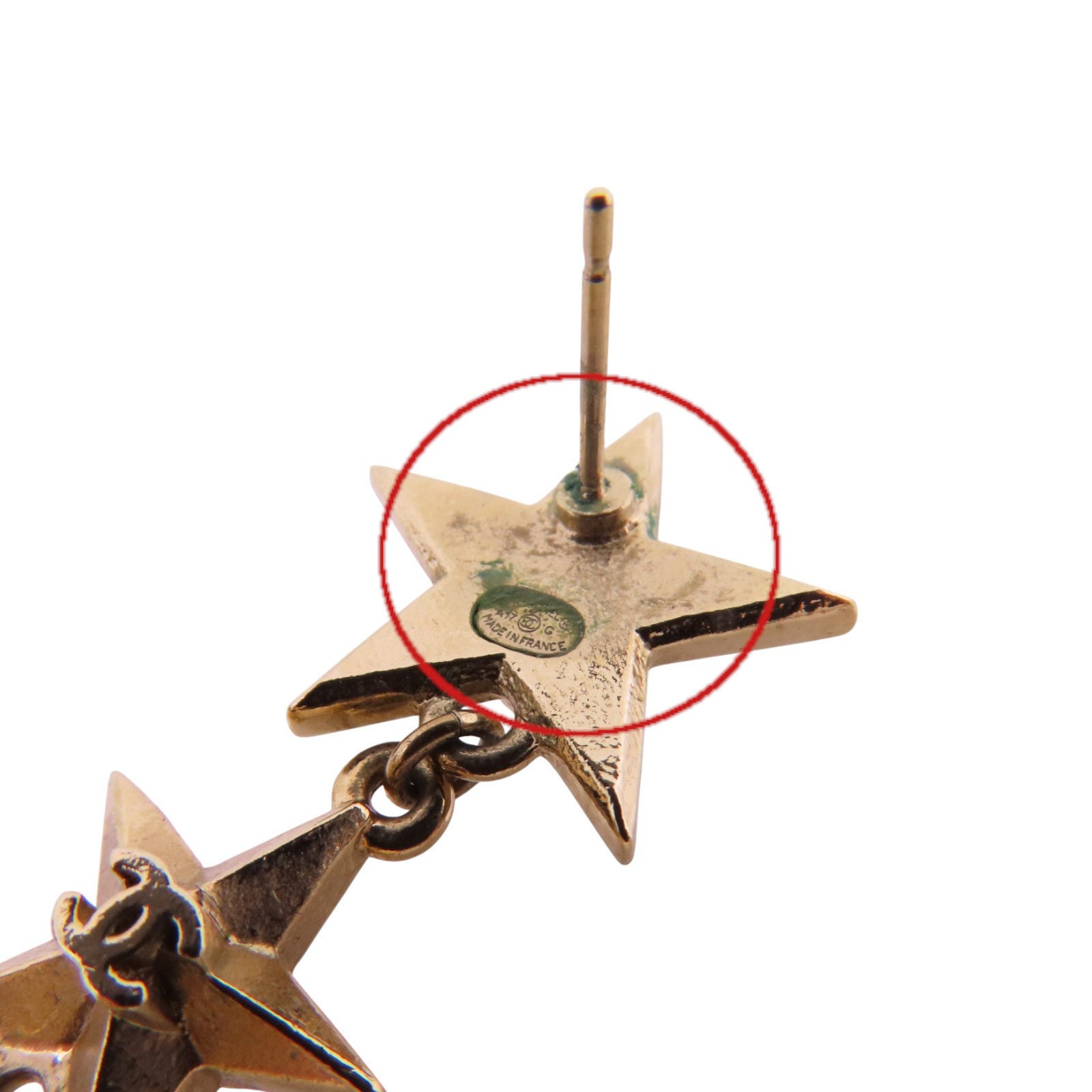 CHANEL 【激減優惠】金屬Star Earrings耳環
