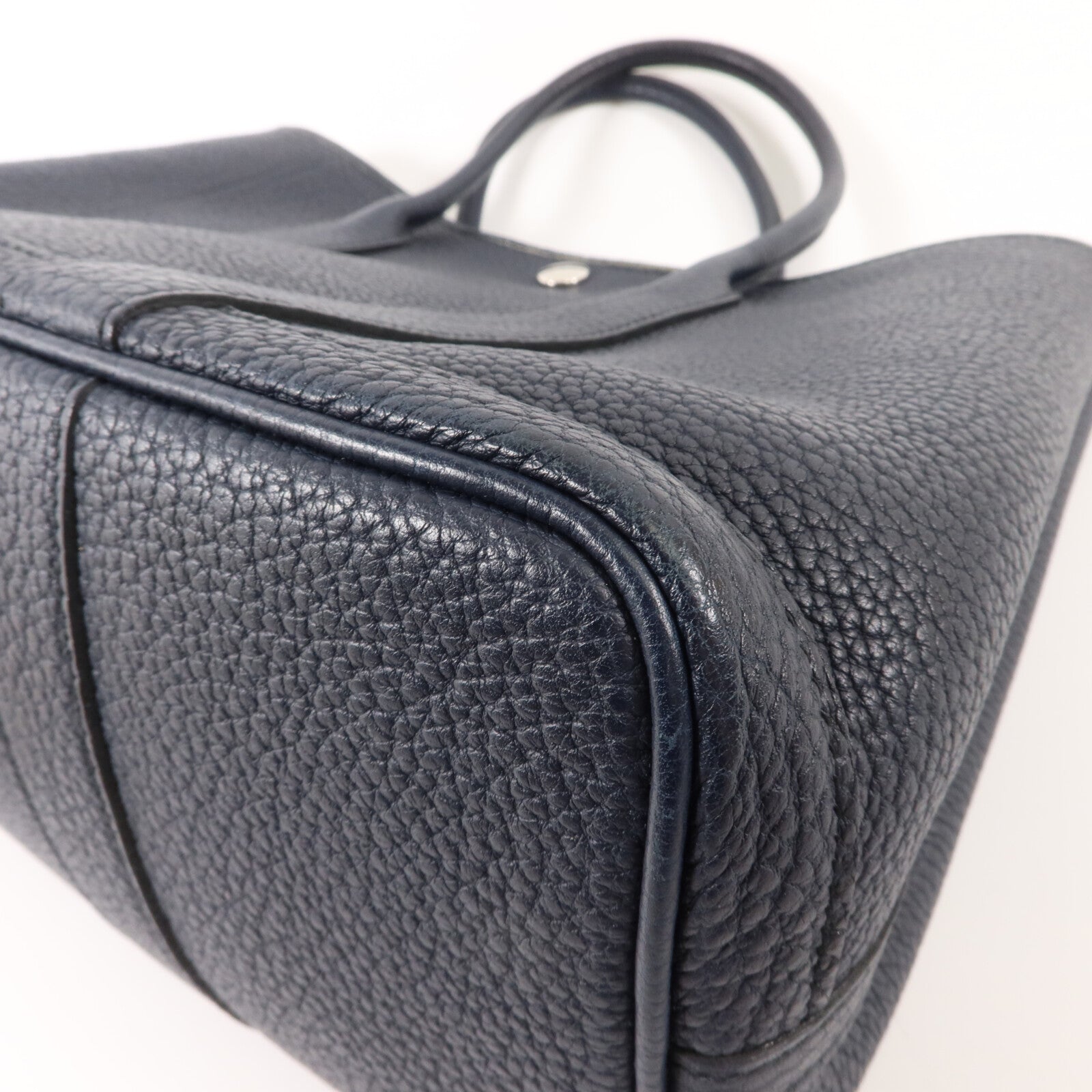 HERMES Negonda皮革Garden Party TPM手挽袋Blue Nuit