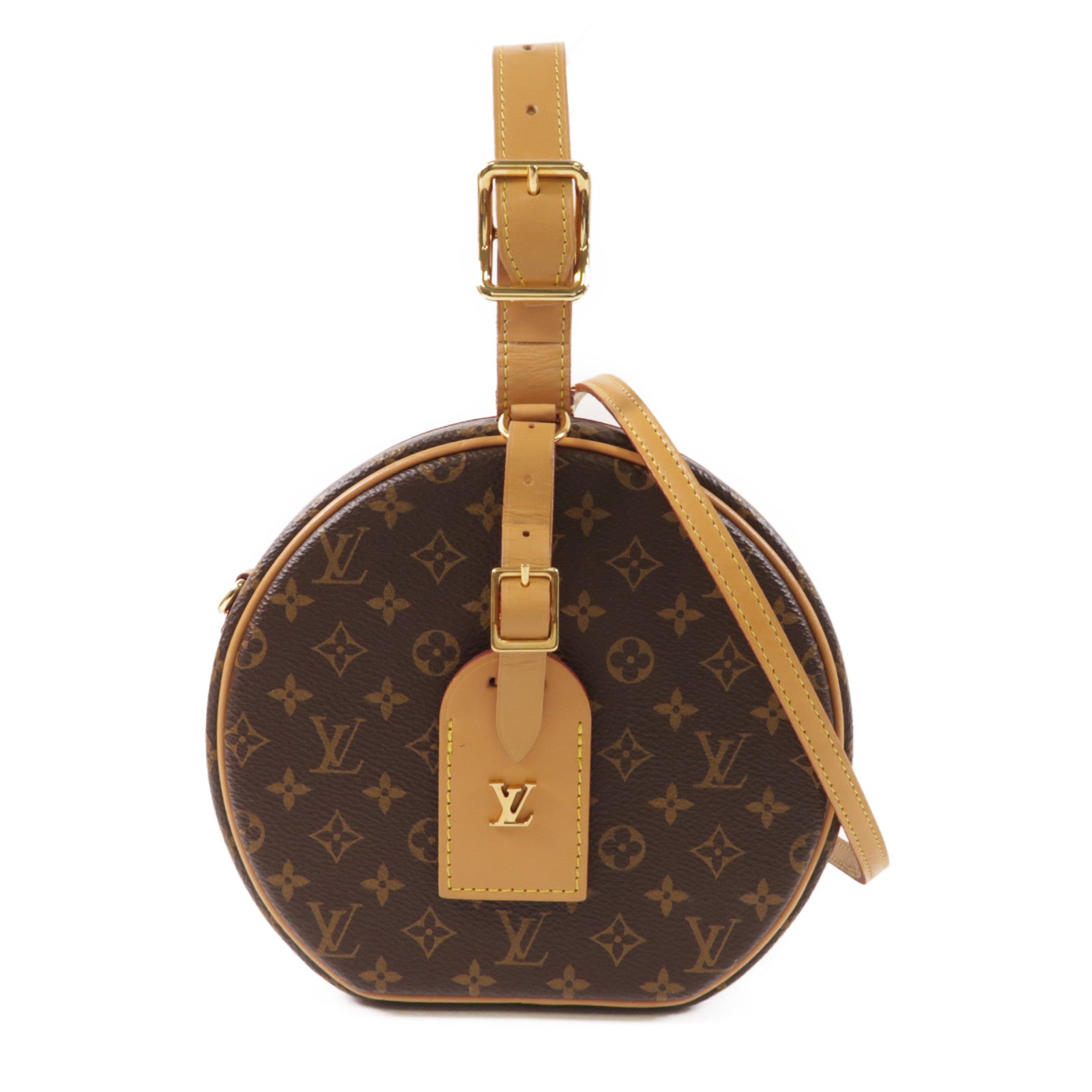 LOUIS VUITTON LV GHW Petite Boite Chapeau 2 Way Shoulder Bag Monogram M43514