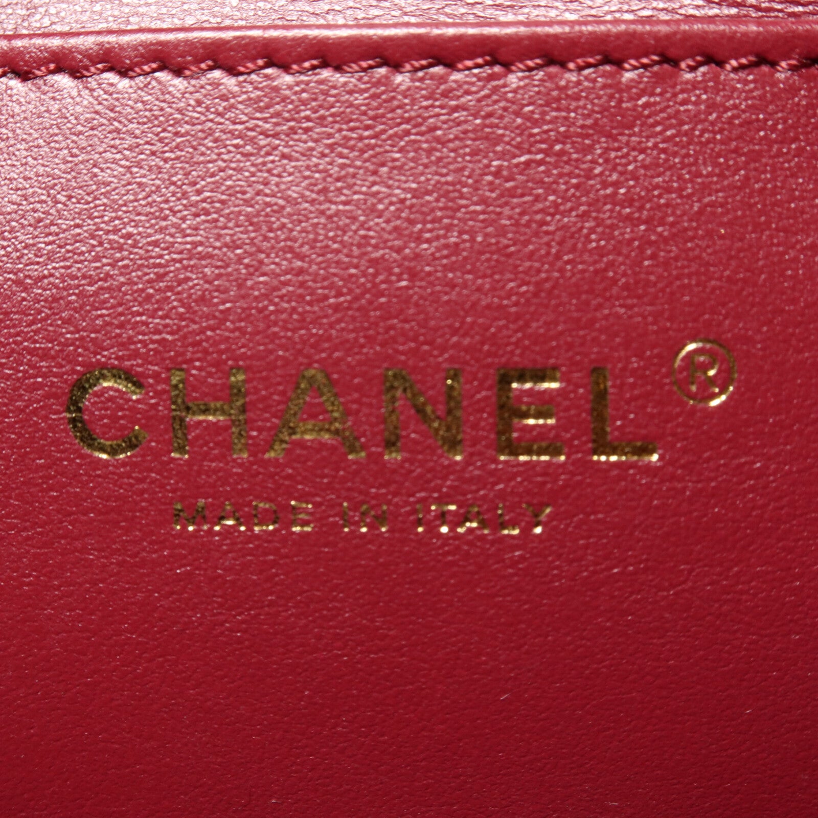 CHANEL 羊皮皮革Mini Duma鏈帶背包