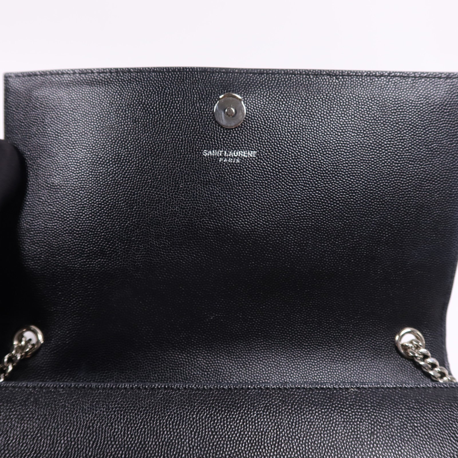 SAINT LAURENT 牛皮皮革Kate銀扣鏈帶肩背袋