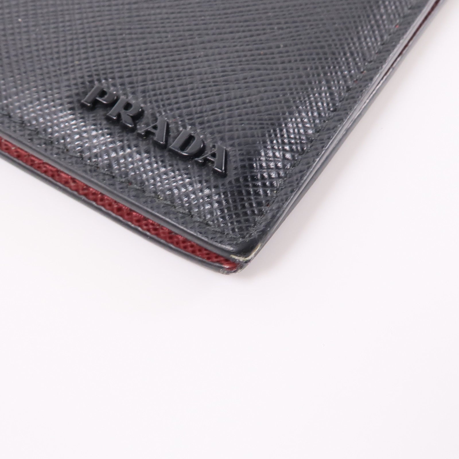 PRADA Saffiano皮革Card Case卡片套黑色