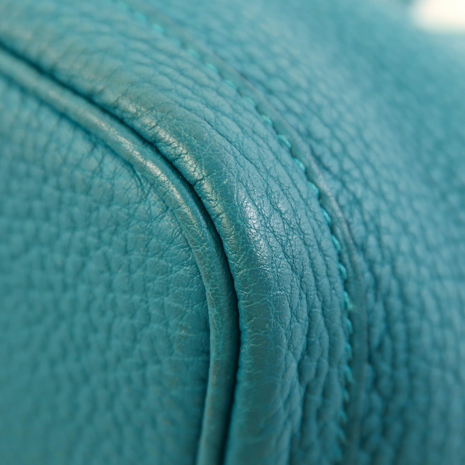 HERMES Negonda皮革GardenParty PM銀扣手挽袋Cobalt