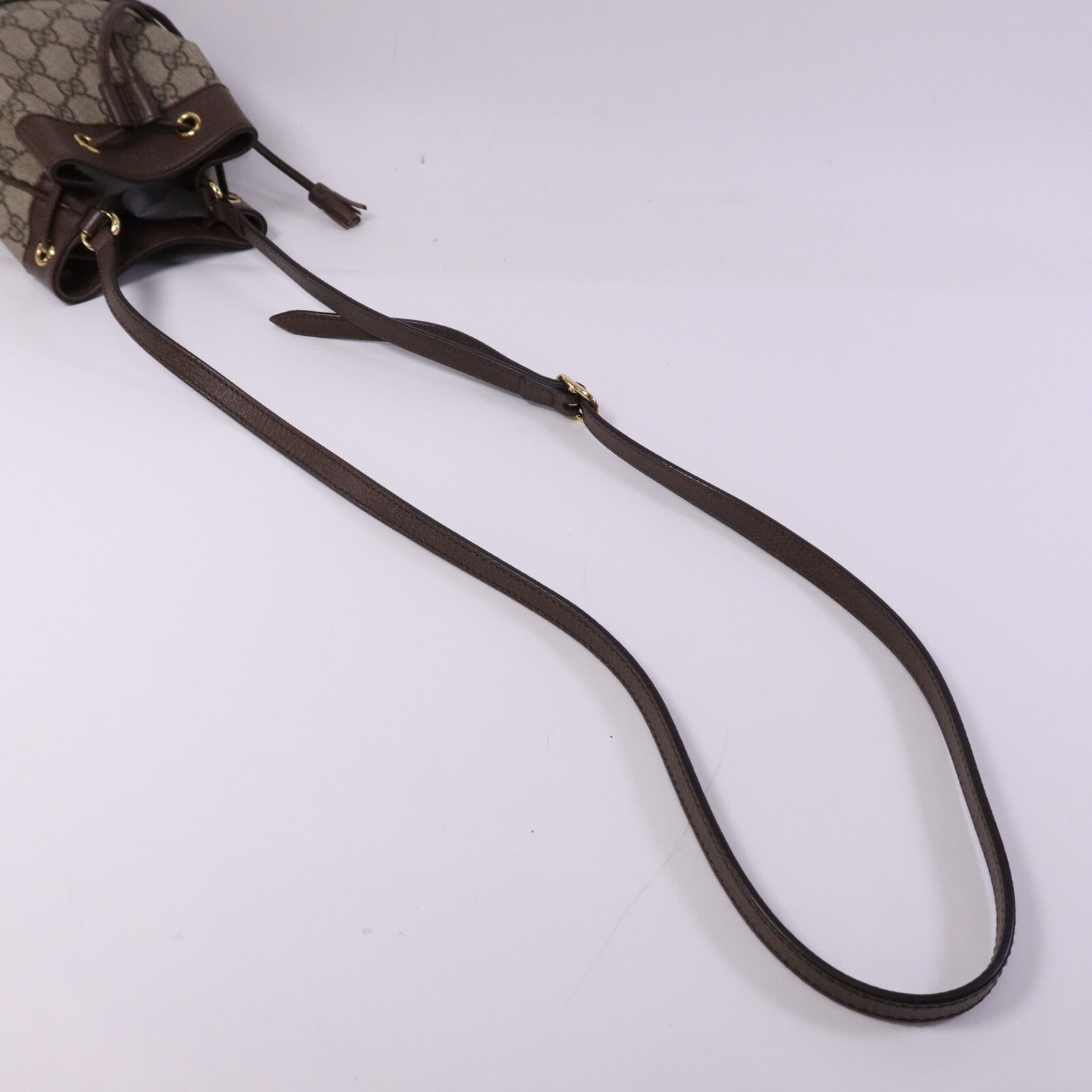 GUCCI 塗層帆布Ophidia GG Mini Bucket金扣肩背袋