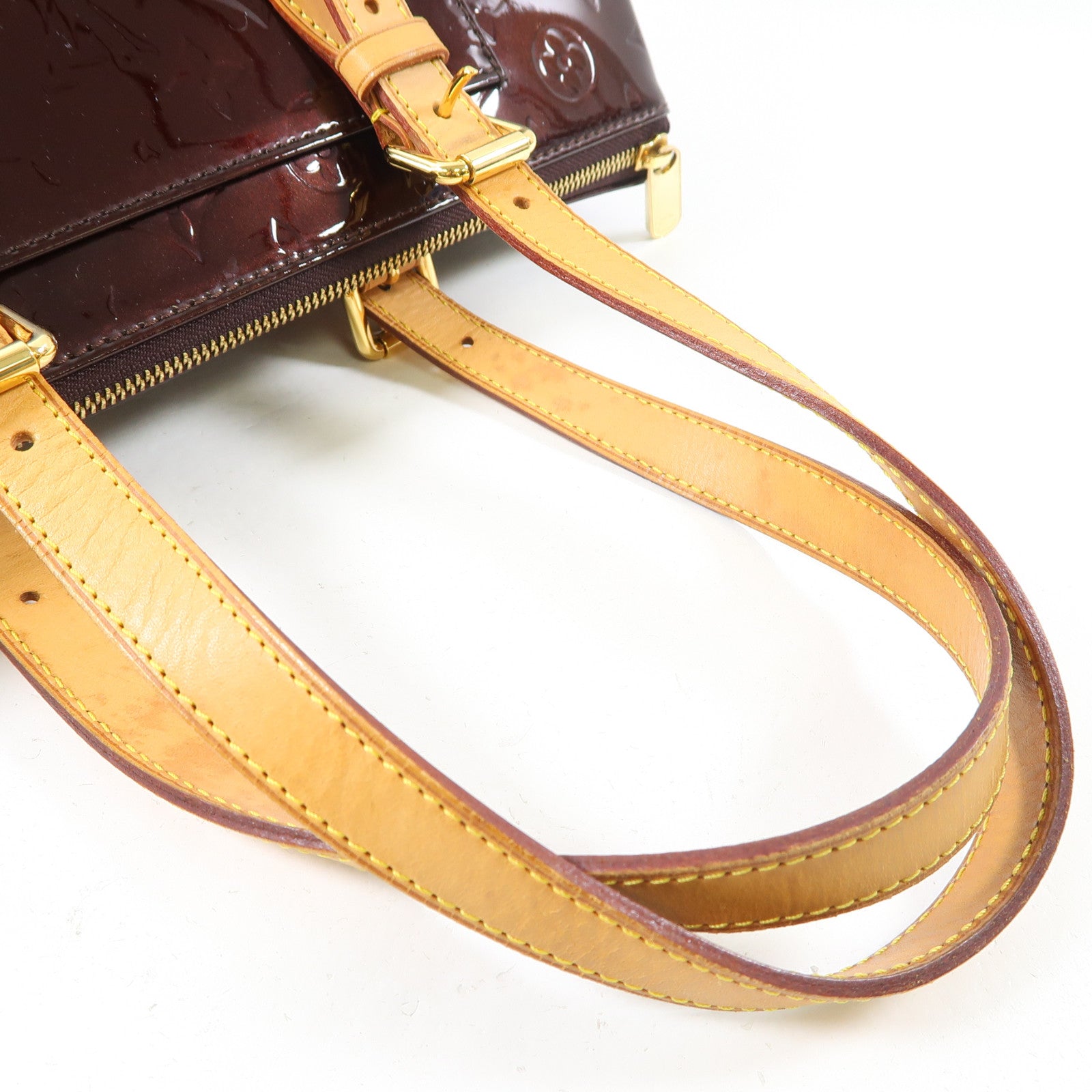 LOUIS VUITTON 【激減優惠】Vernis Rosewood Avenue金扣肩背袋酒紅色