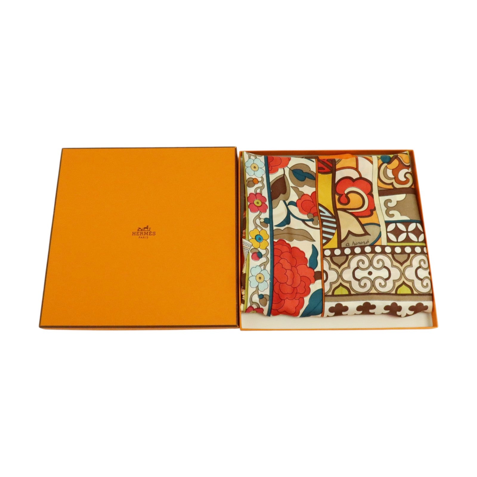HERMES 絲質Scarf 140x140cm絲巾