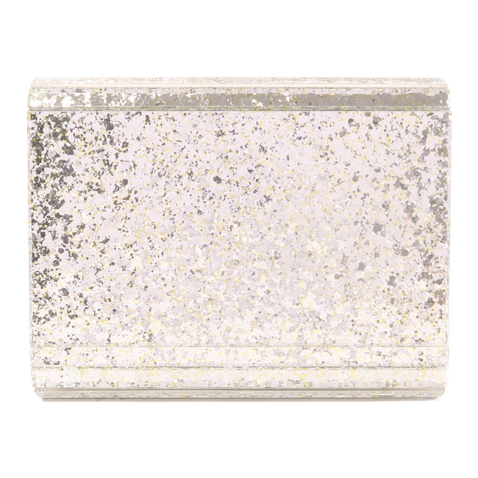 JIMMY CHOO PVC Chain Shoulder金扣鏈帶肩背袋