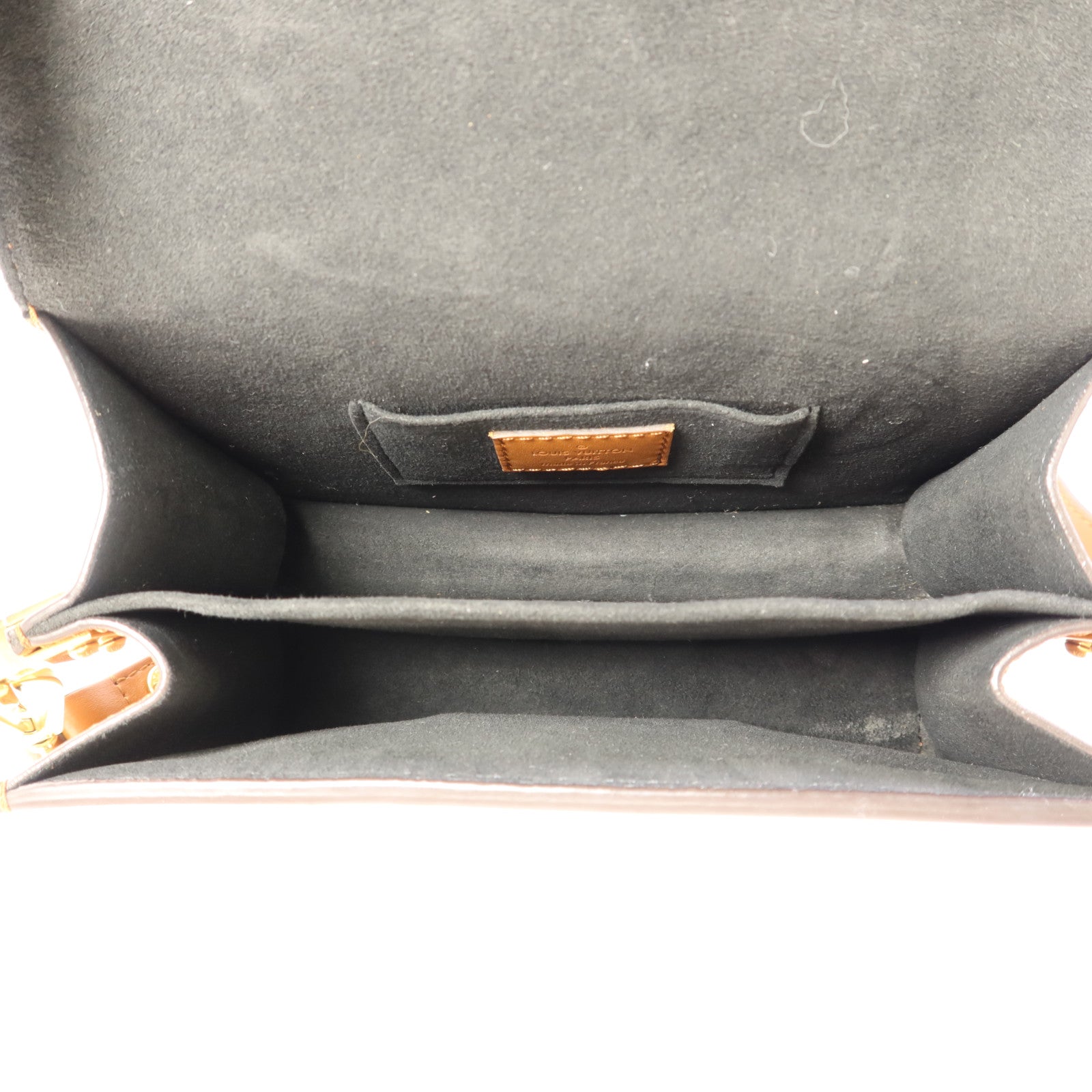 LOUIS VUITTON Monogram Reverse Mini Dauphine金扣肩背袋