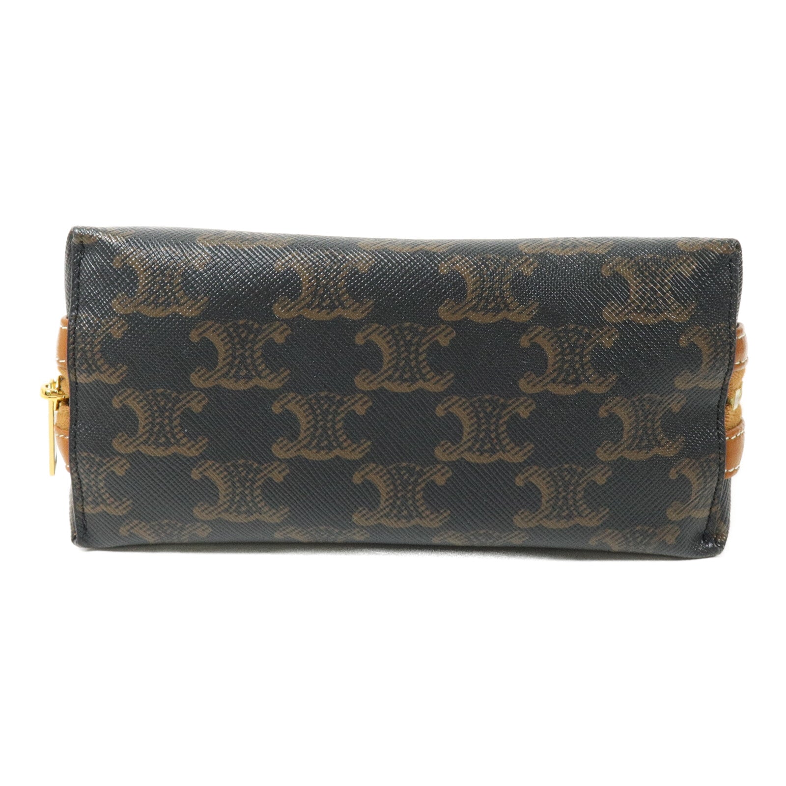 CELINE 塗層帆布Clutch On Chain鏈帶肩背袋