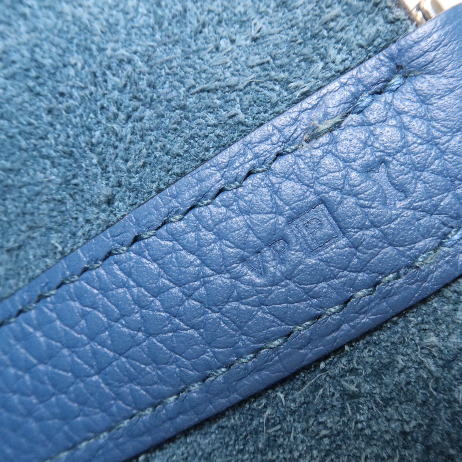 HERMES Clemence皮革Picotin GM手挽袋Bleu Agate