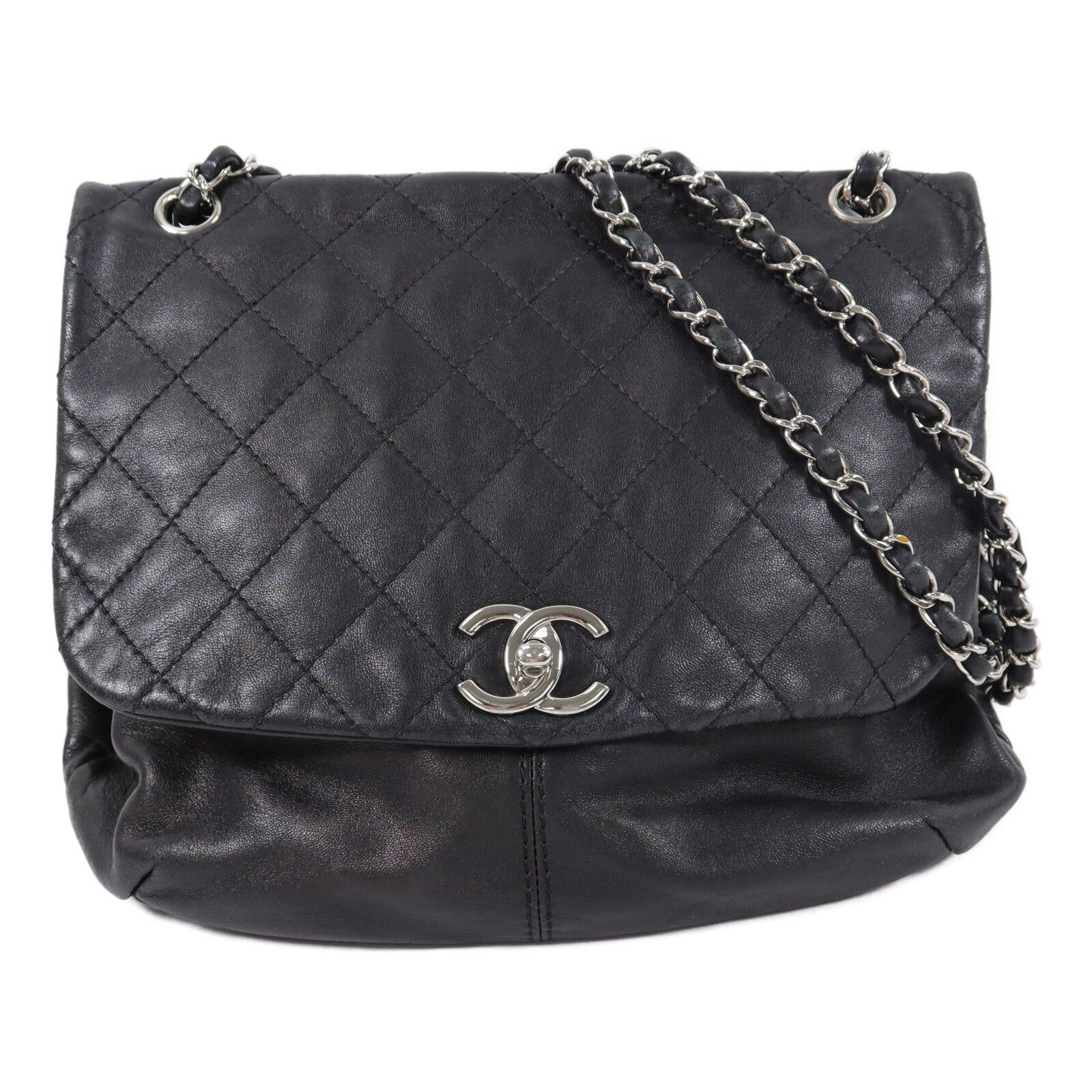 CHANEL 羊皮皮革Shoulder Bag鏈帶肩背袋