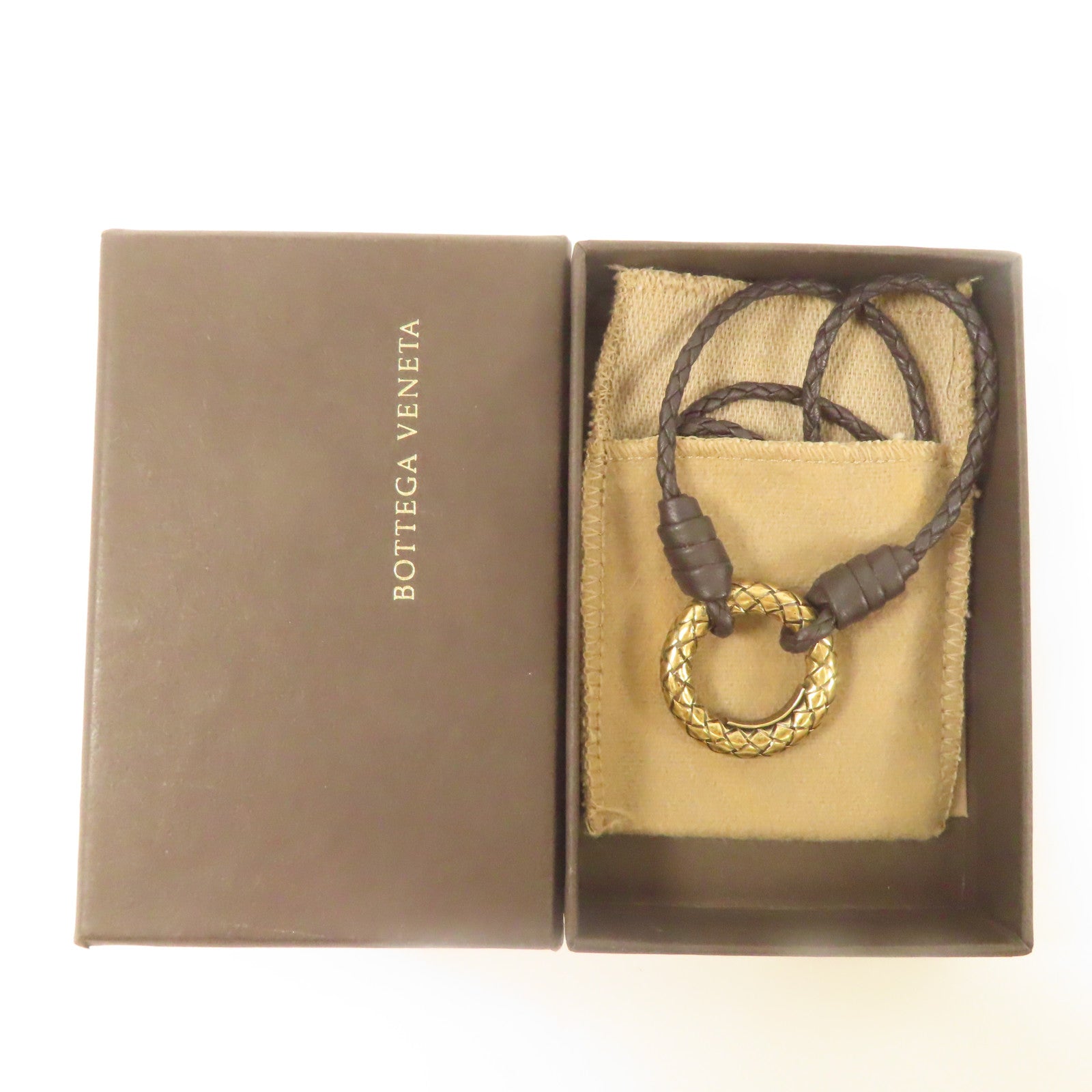BOTTEGA VENETA 金屬/皮革Necklace項鍊