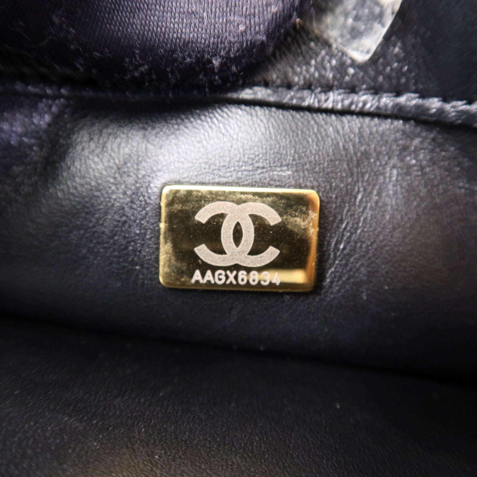 CHANEL 羊皮皮革2 Way Shoulder Bag金扣鏈帶手挽肩背兩用袋
