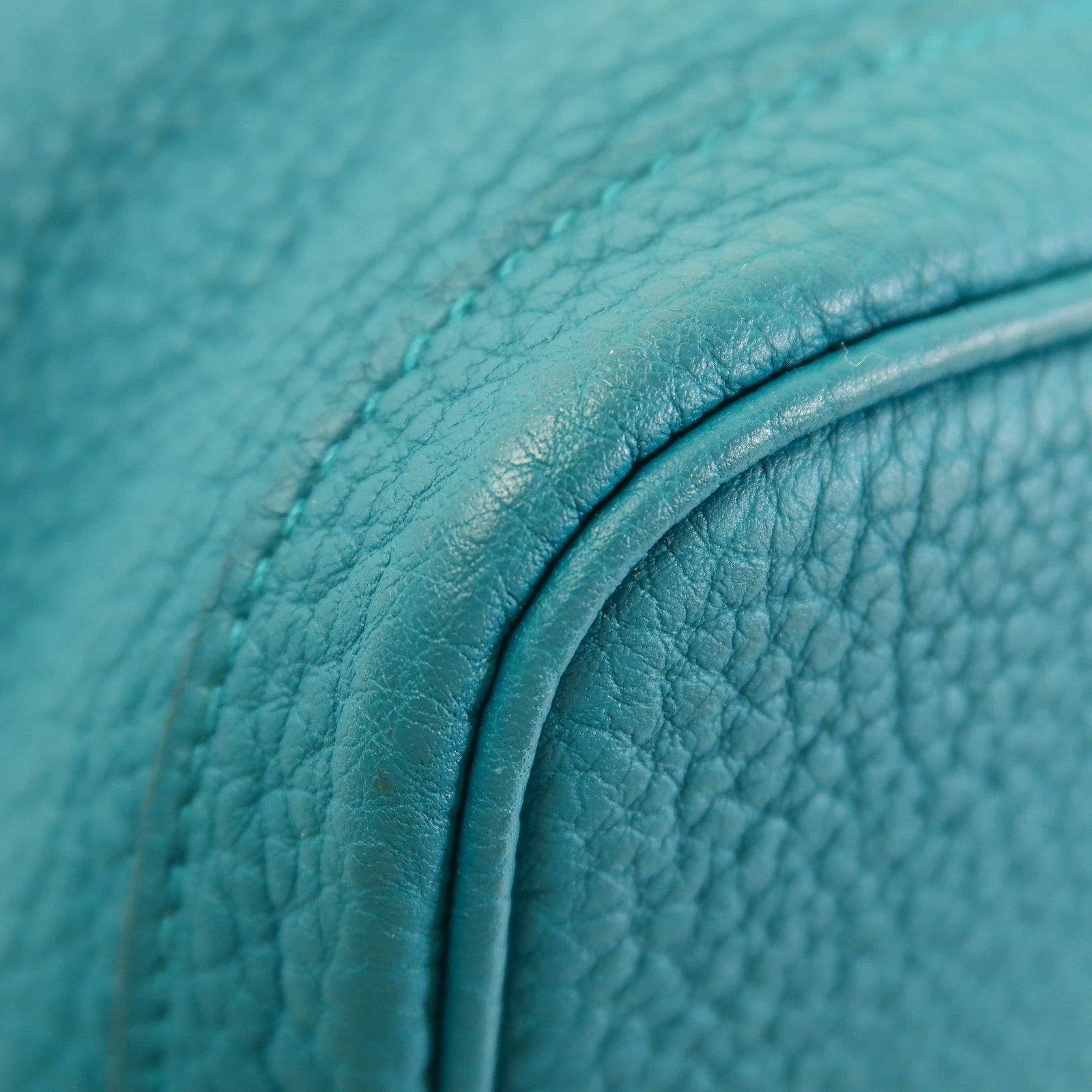 HERMES Negonda皮革GardenParty PM銀扣手挽袋Cobalt