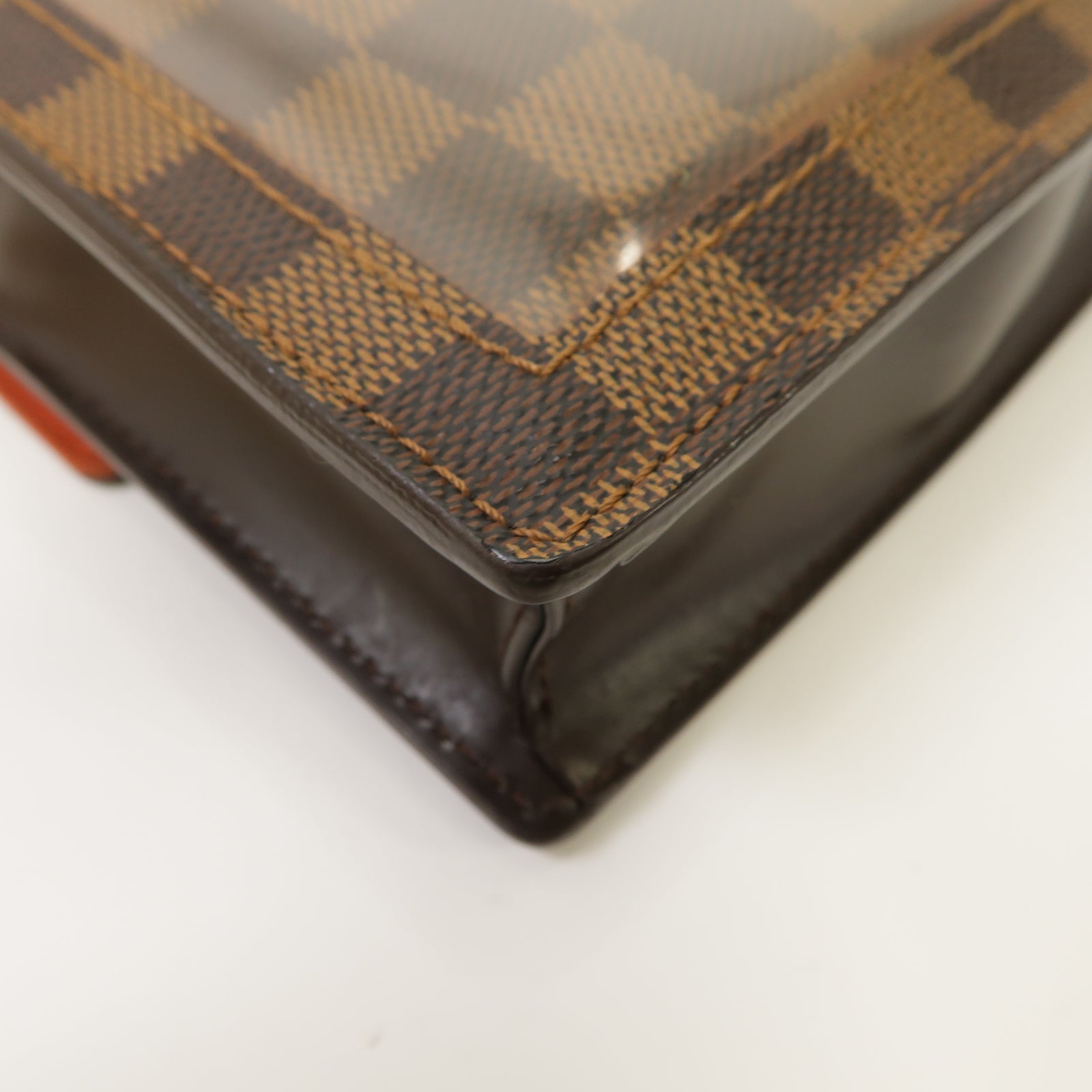 LOUIS VUITTON 【激減優惠】Damier Portello Shoulder Bag金扣肩背袋Ebene